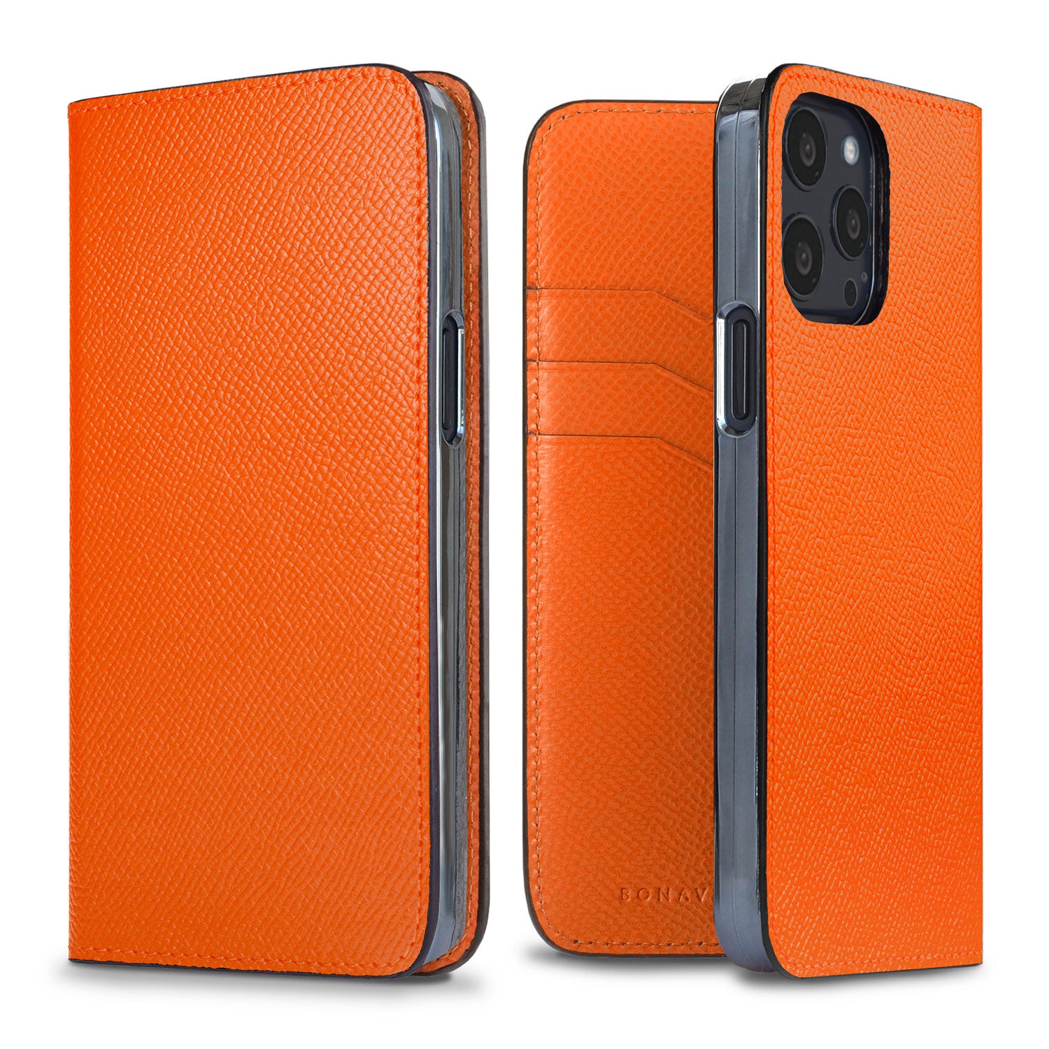 iPhone 13 Pro Diary Case Nobile Leather (Orange)