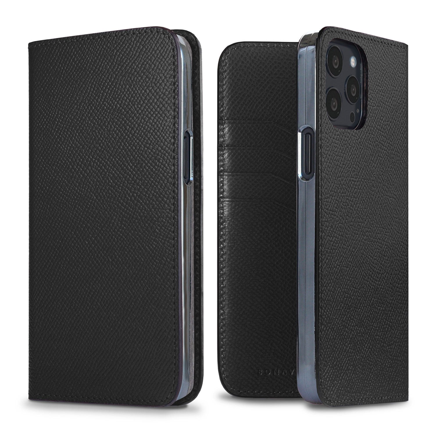 iPhone 13 Pro Max Diary Case Nobile Leather (Black)