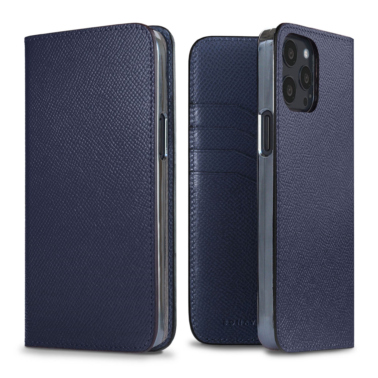 iPhone 13 Pro Max Diary Case Nobile Leather (Navy)