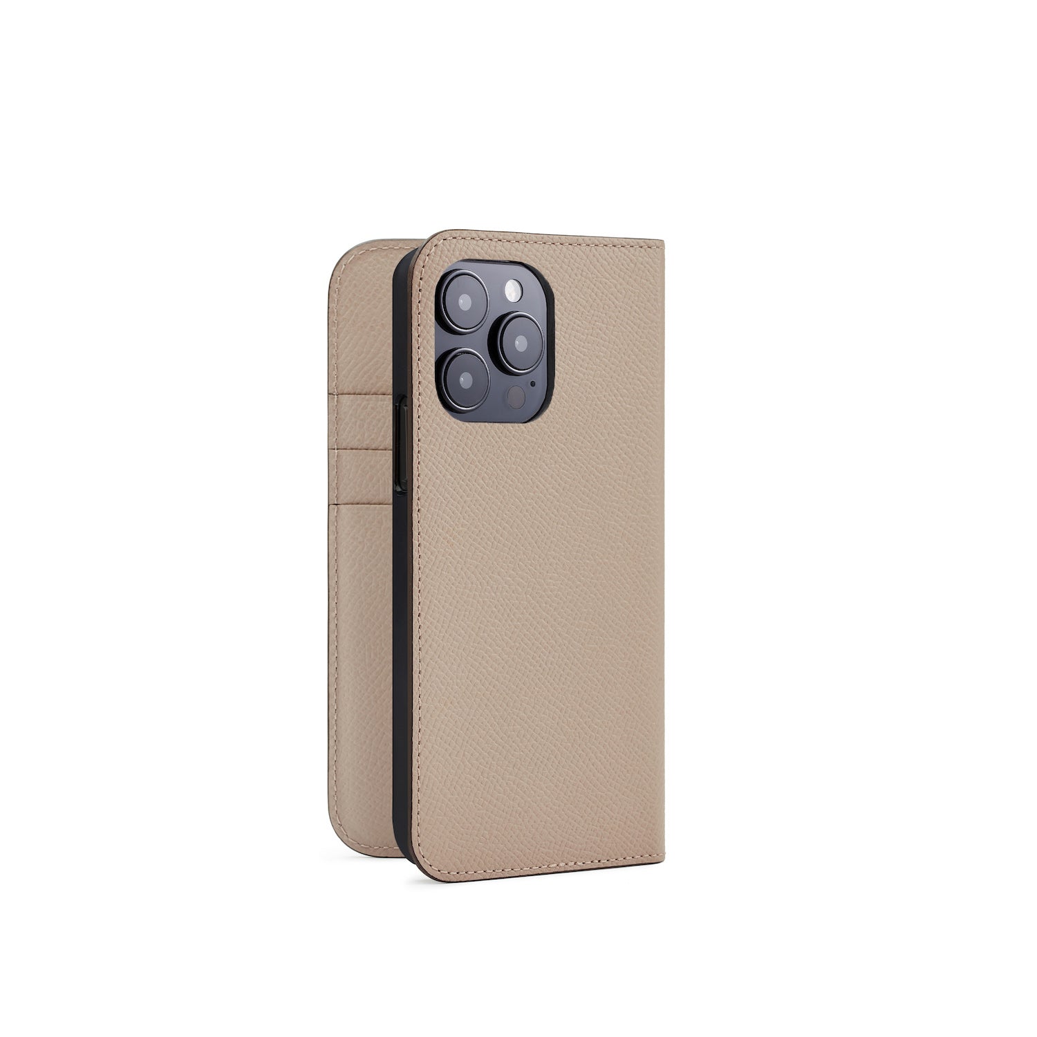 iPhone 14 Pro Diary Case Nobile Leather (Greige)