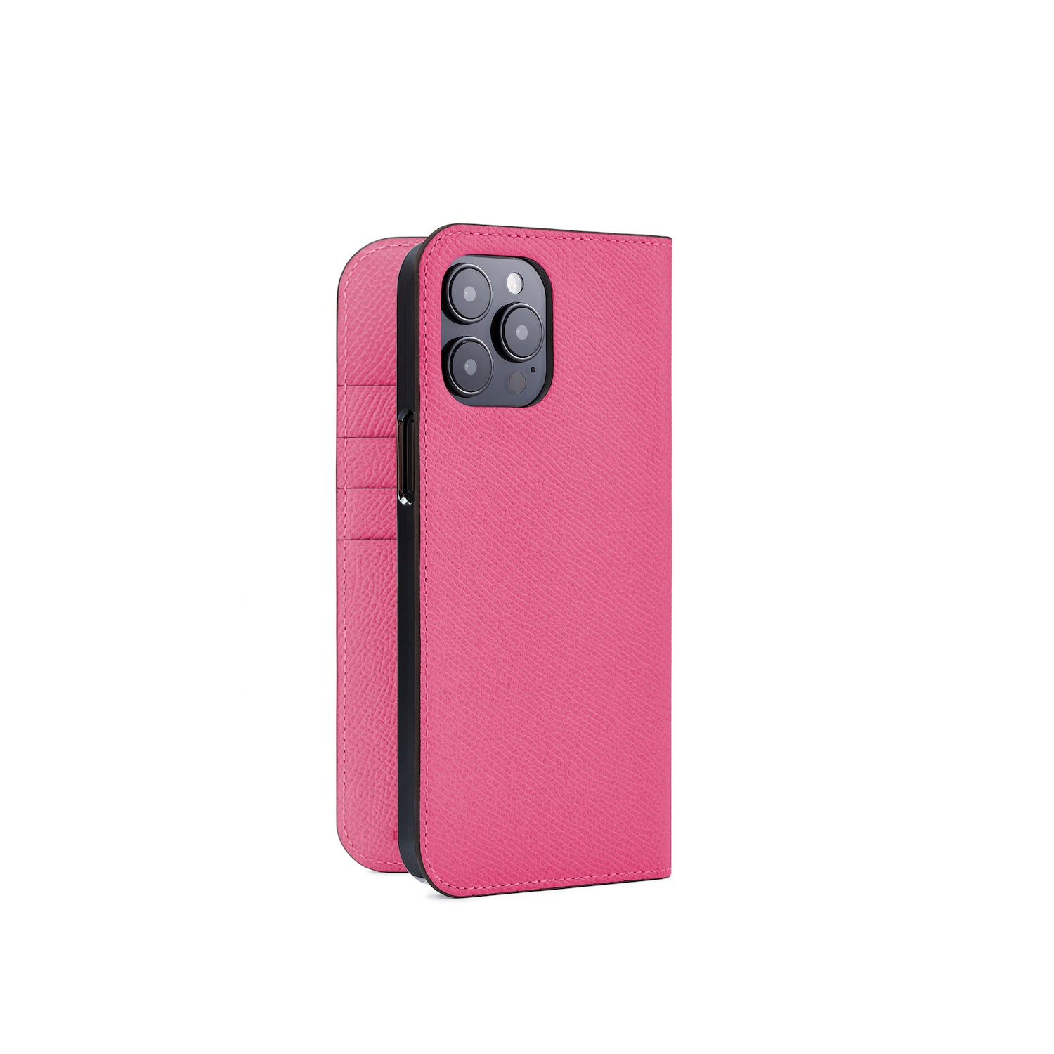 iPhone 14 Pro Max Diary Case Nobile Leather (Fuchsia Pink)