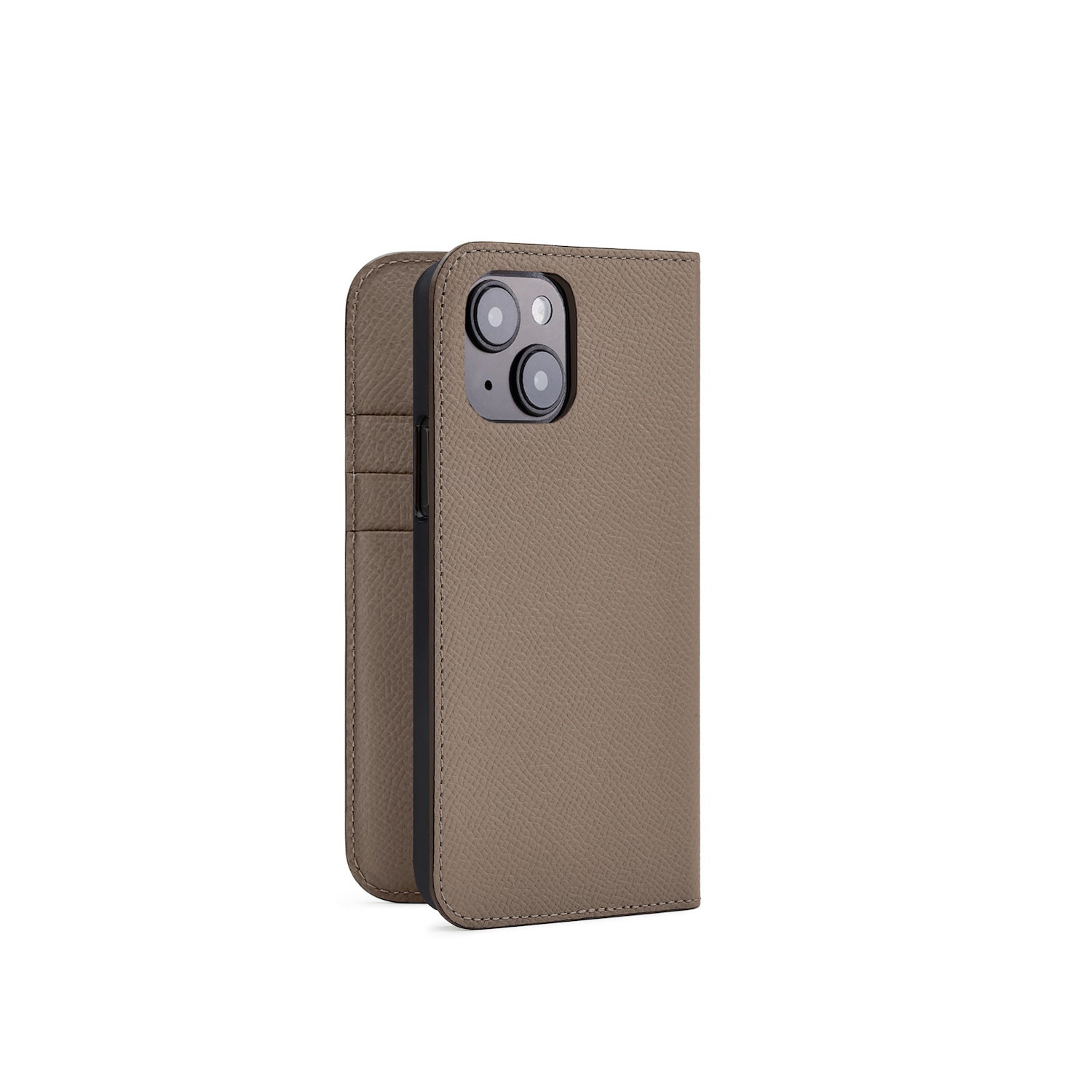 iPhone 15 Diary Case Nobile Leather (Etoupe)