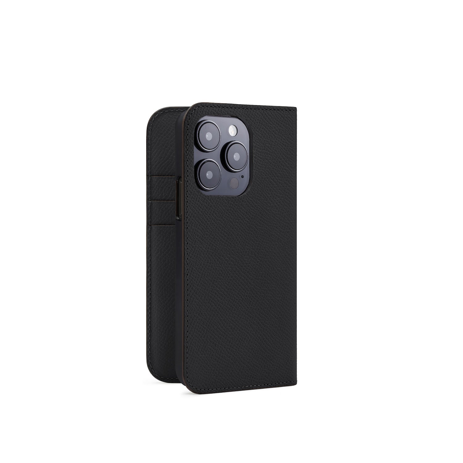 iPhone 15 Pro Diary Case Nobile Leather (Black)