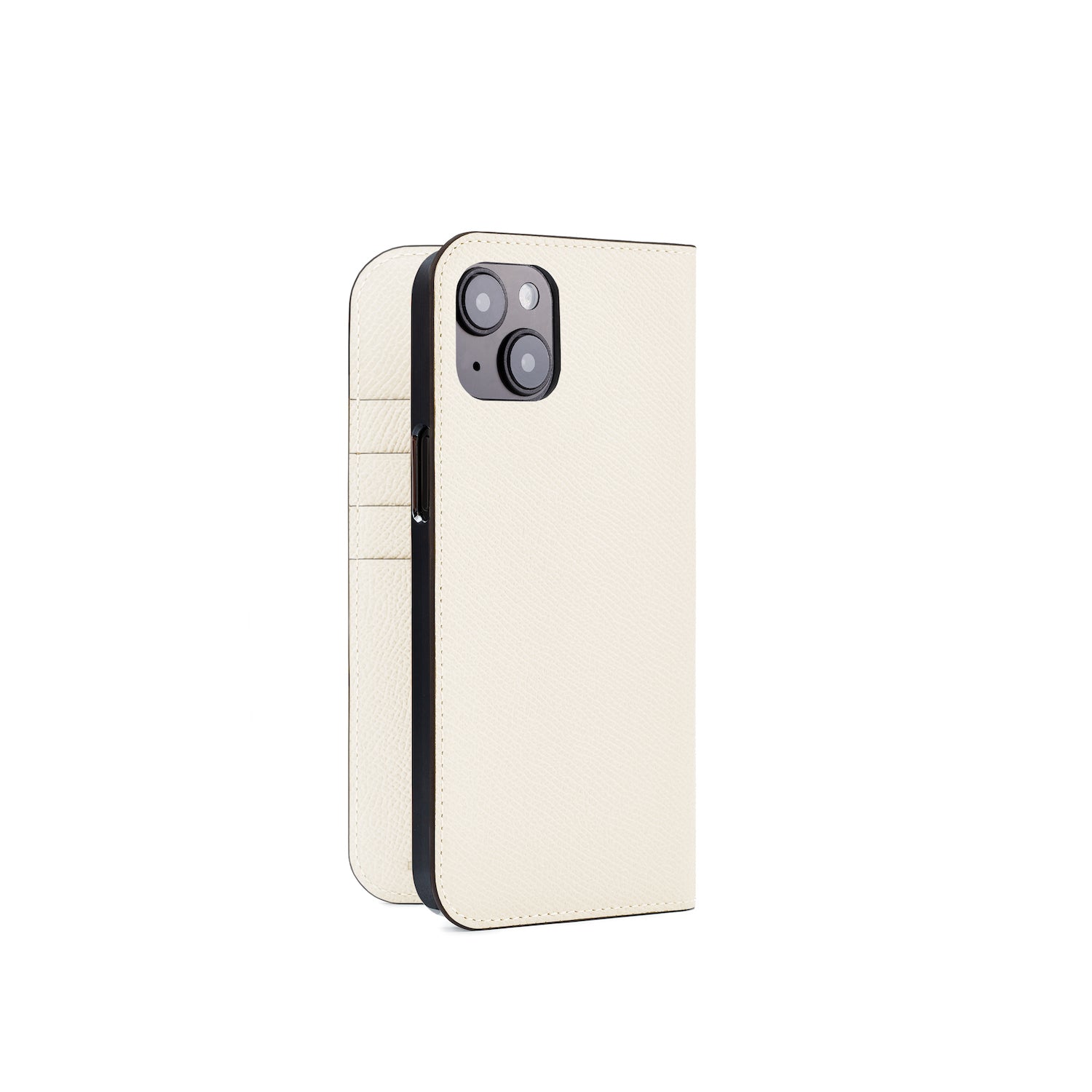 iPhone 15 Plus Diary Case Nobile Leather (White)