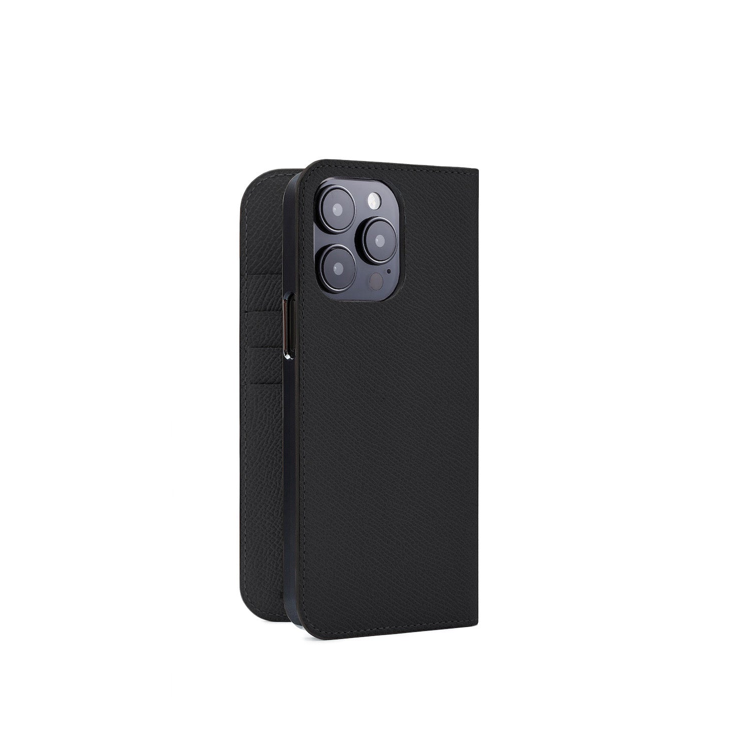 iPhone 15 Pro Max Diary Case Nobile Leather (Black)