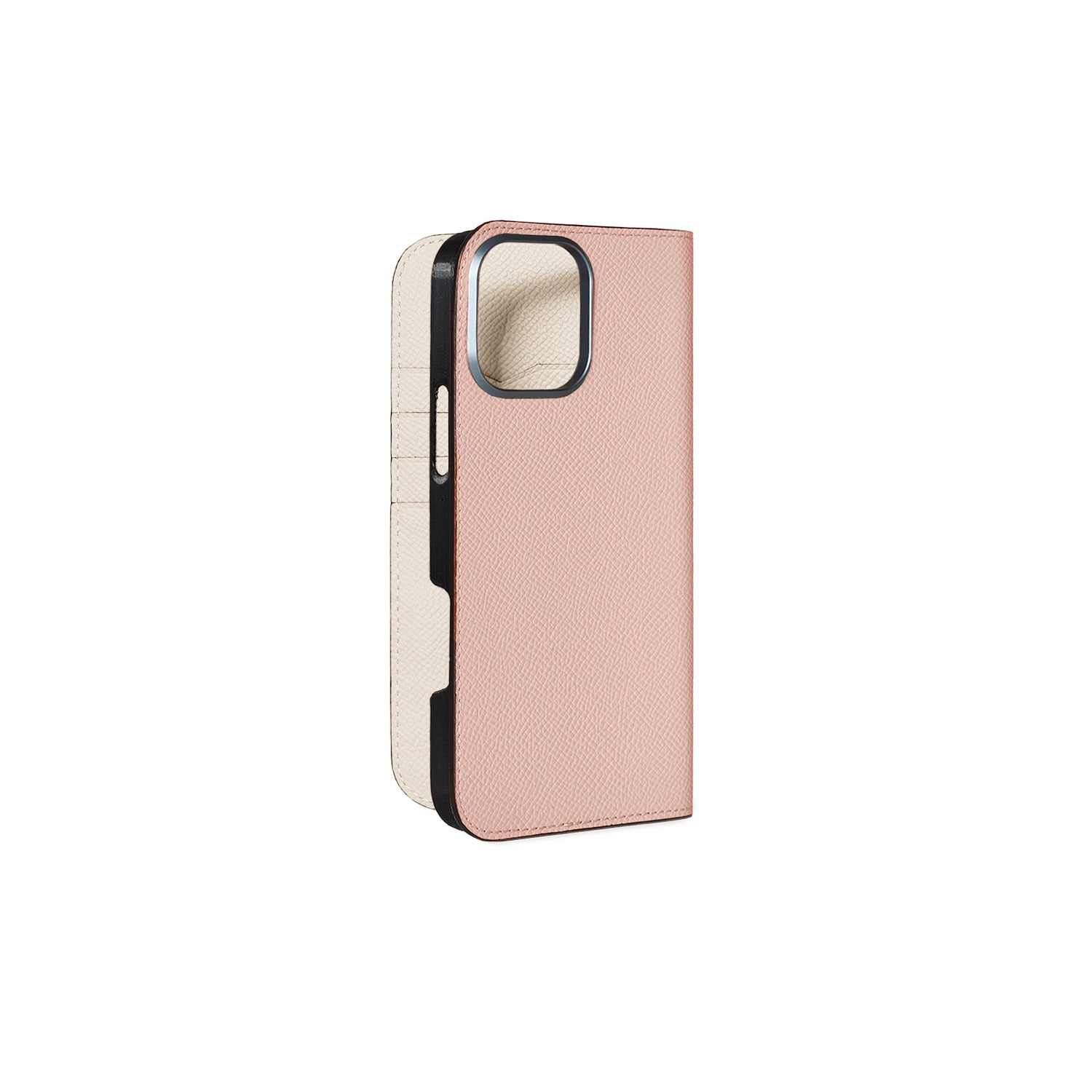 iPhone 16 Pro Max Diary Case Nobile Leather (Shell Pink × White)