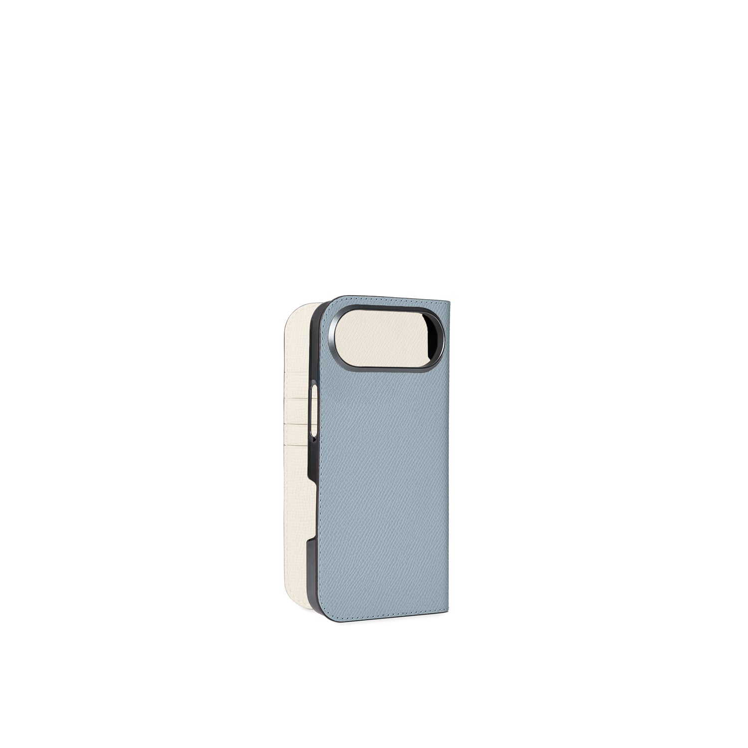iPhone Air Diary Case Nobile Leather (Blue Lin × White)
