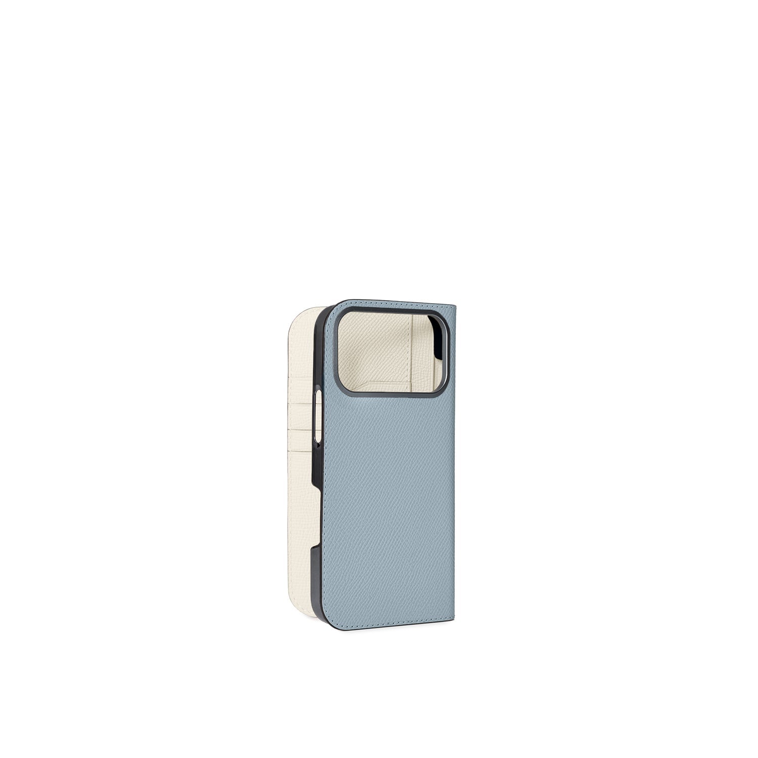 iPhone 17 Pro Max Diary Case Nobile Leather (Blue Lin × White)