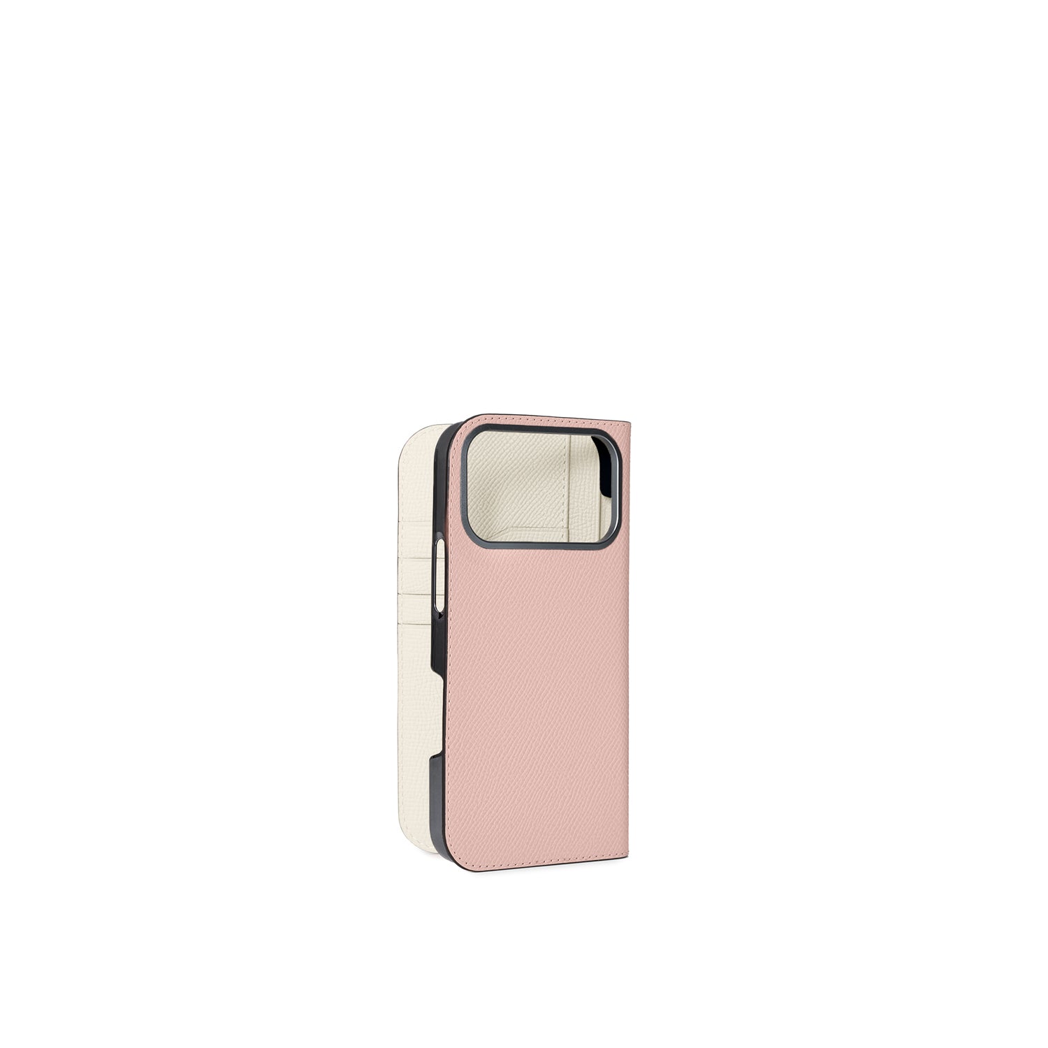 iPhone 17 Pro Max Diary Case Nobile Leather (Shell Pink × White)