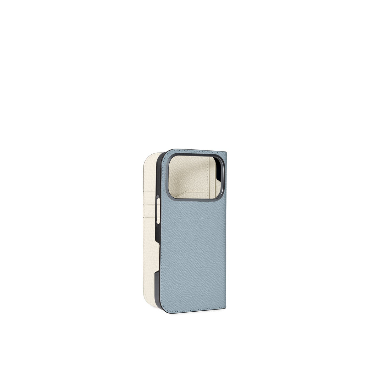 iPhone 18 Pro Diary Case Nobile Leather (Blue Lin × White)