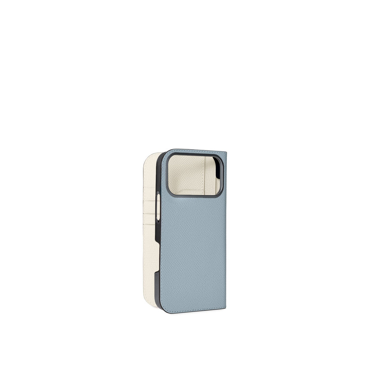 iPhone 18 Pro Max Diary Case Nobile Leather (Blue Lin × White)