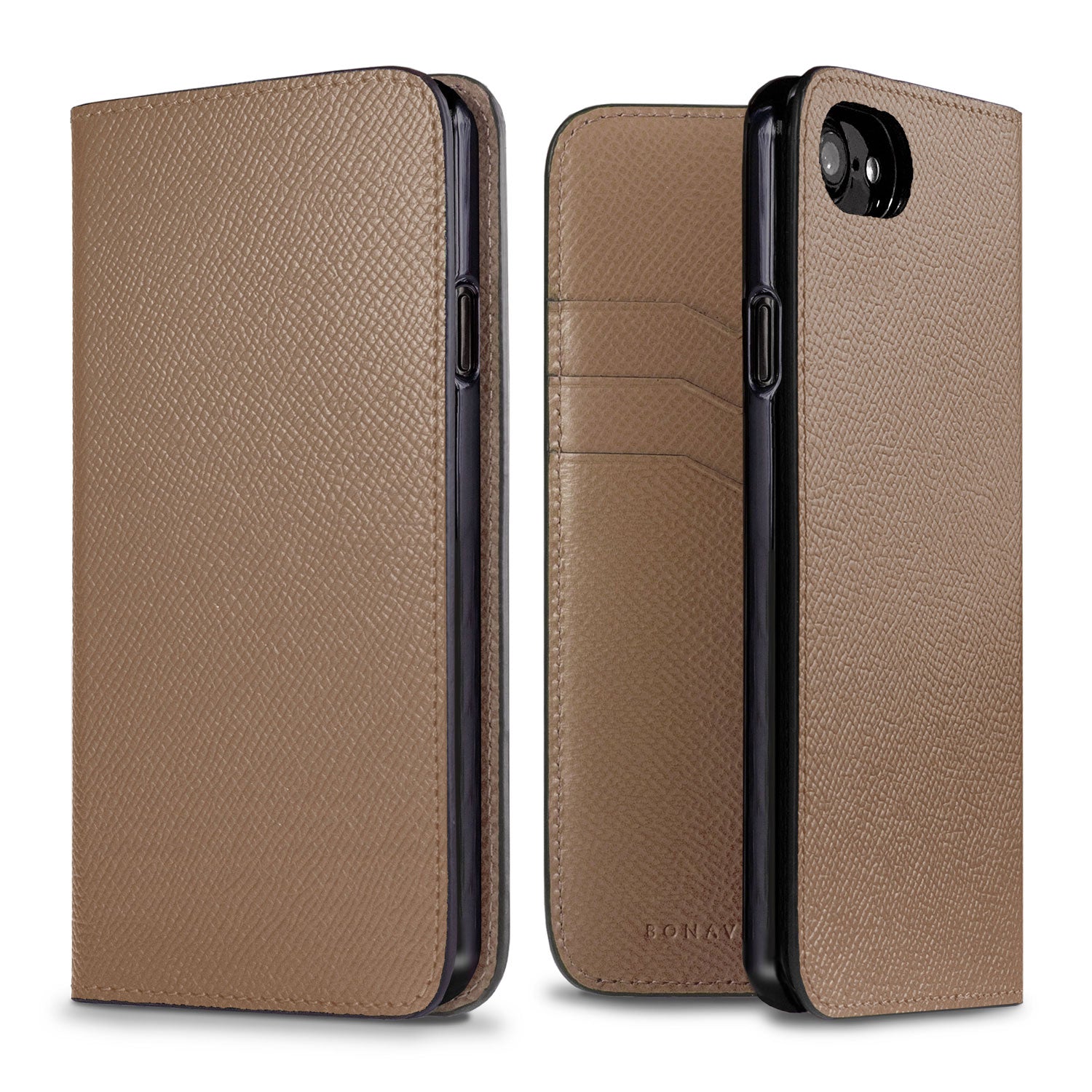 iPhone SE / 8 / 7 / 6s / 6 Diary Case Nobile Leather (Etoupe)