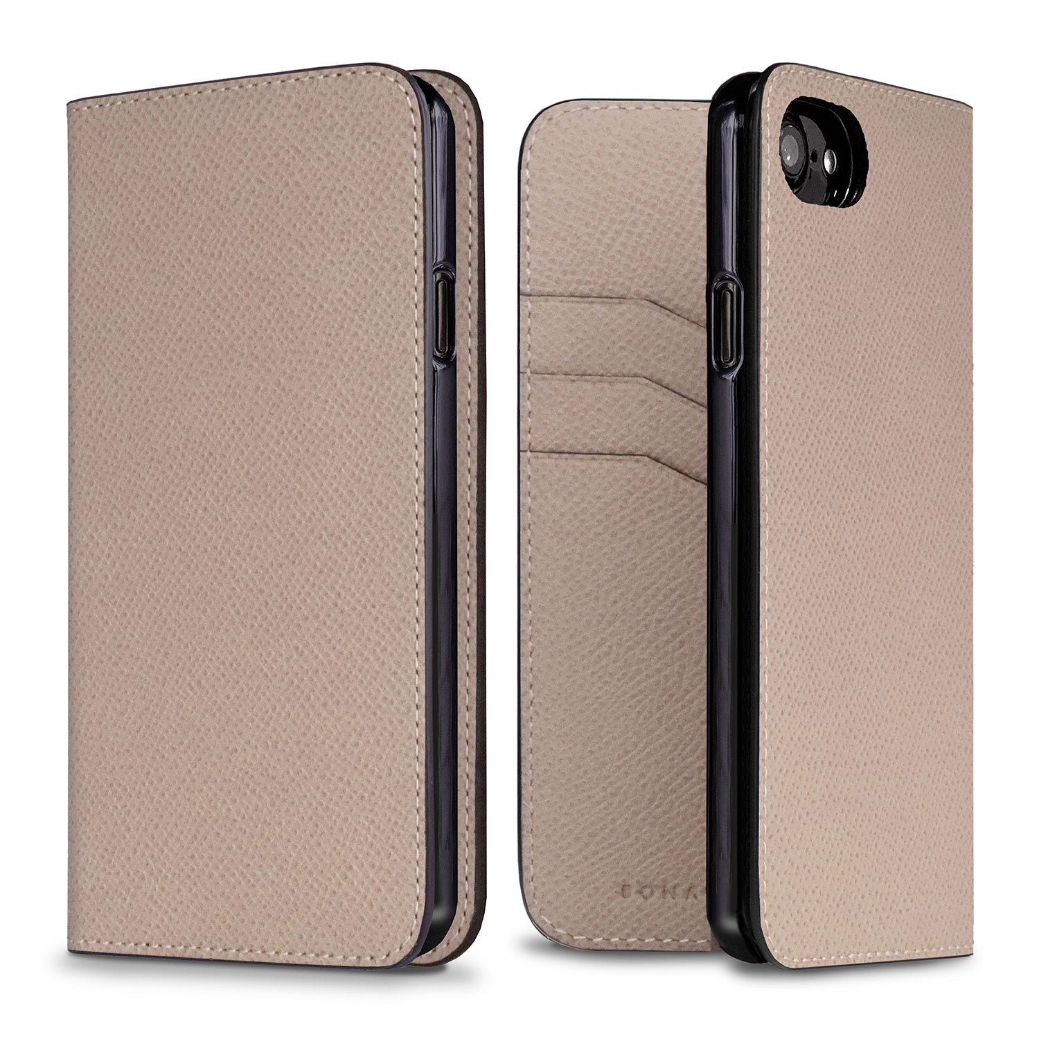 iPhone SE / 8 / 7 / 6s / 6 Diary Case Nobile Leather (Greige)