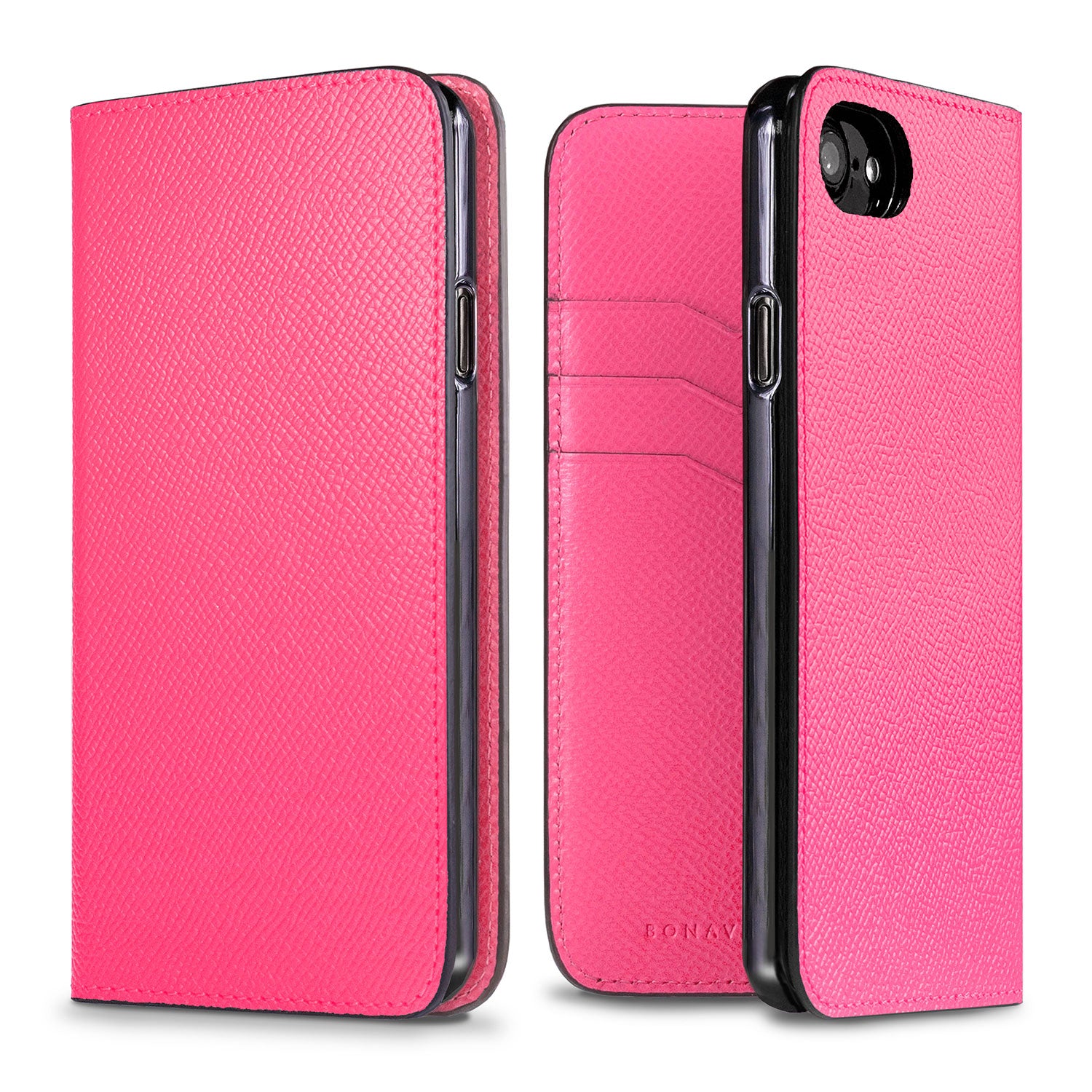 iPhone SE / 8 / 7 / 6s / 6 Diary Case Nobile Leather (Fuchsia Pink)
