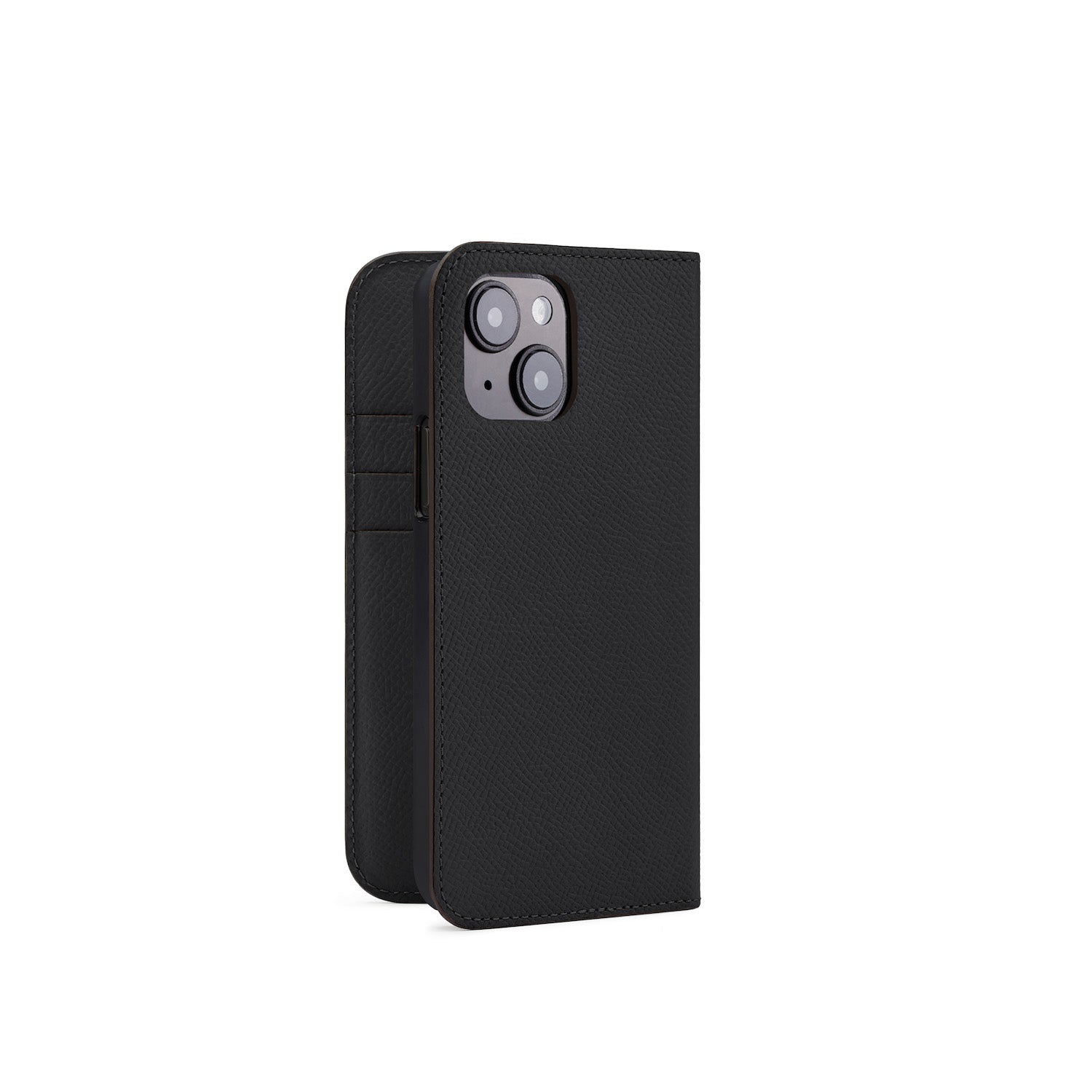 iPhone 15 Diary Case Nobile Leather (Black)