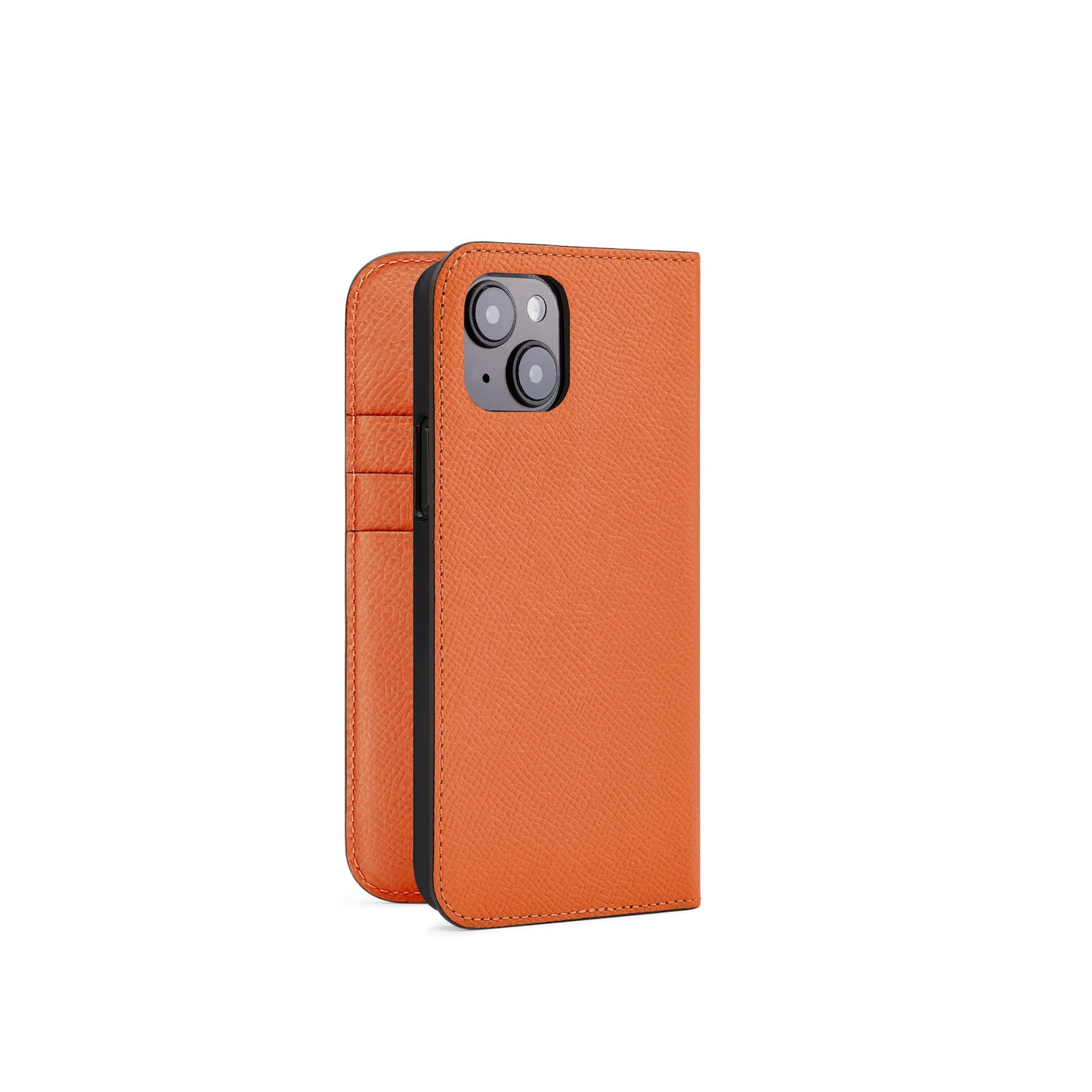 iPhone 15 Diary Case Nobile Leather (Orange)