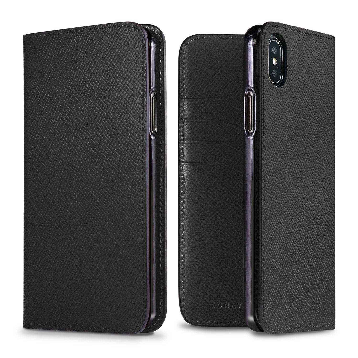 iPhone Xs Max Diary Case Nobile Leather (Black)