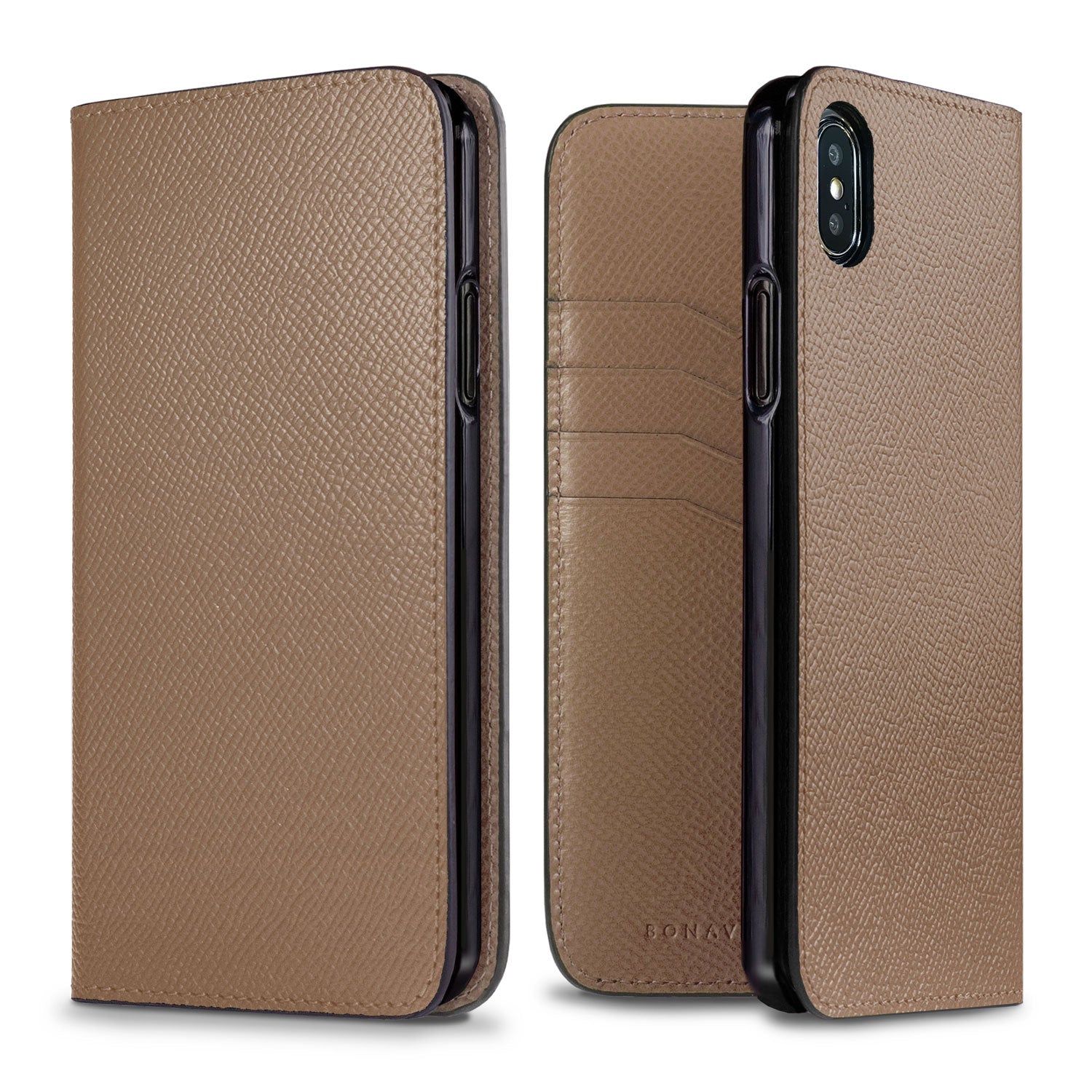 iPhone Xs Max Diary Case Nobile Leather (Etoupe)