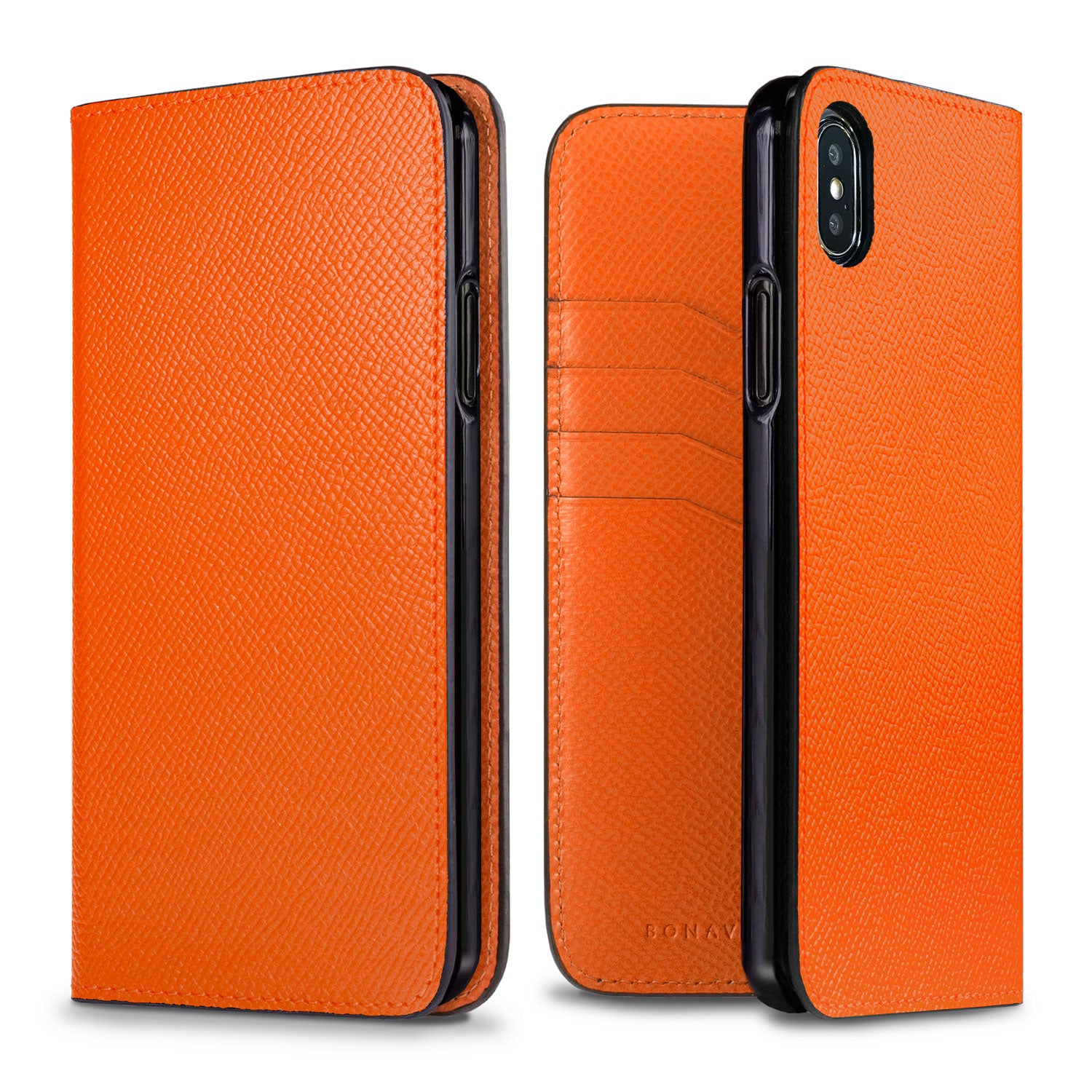 iPhone Xs Max Diary Case Nobile Leather (Orange)