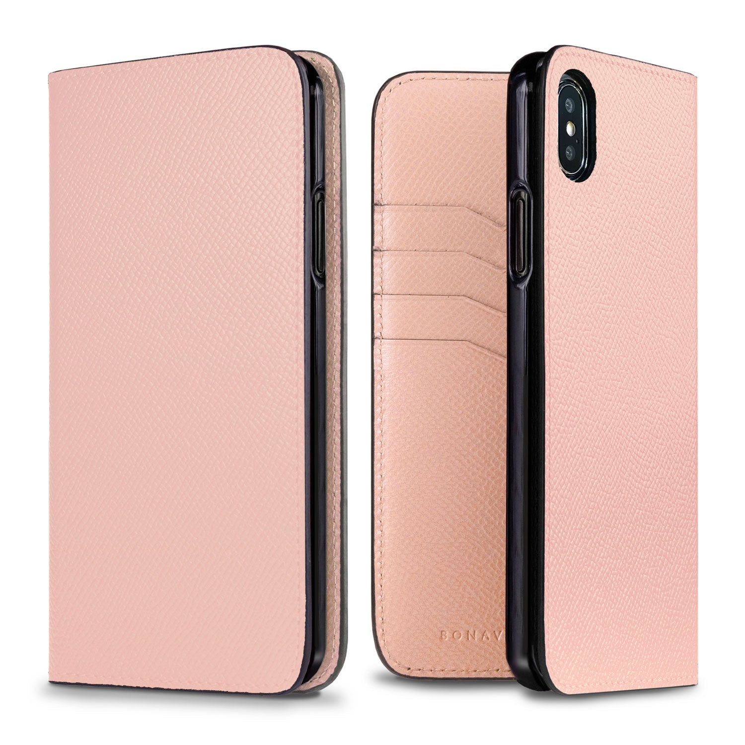 iPhone Xs Max Diary Case Nobile Leather (Shell Pink)