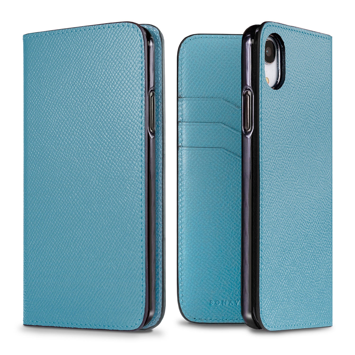 iPhone XR Diary Case Nobile Leather (Aqua Blue)