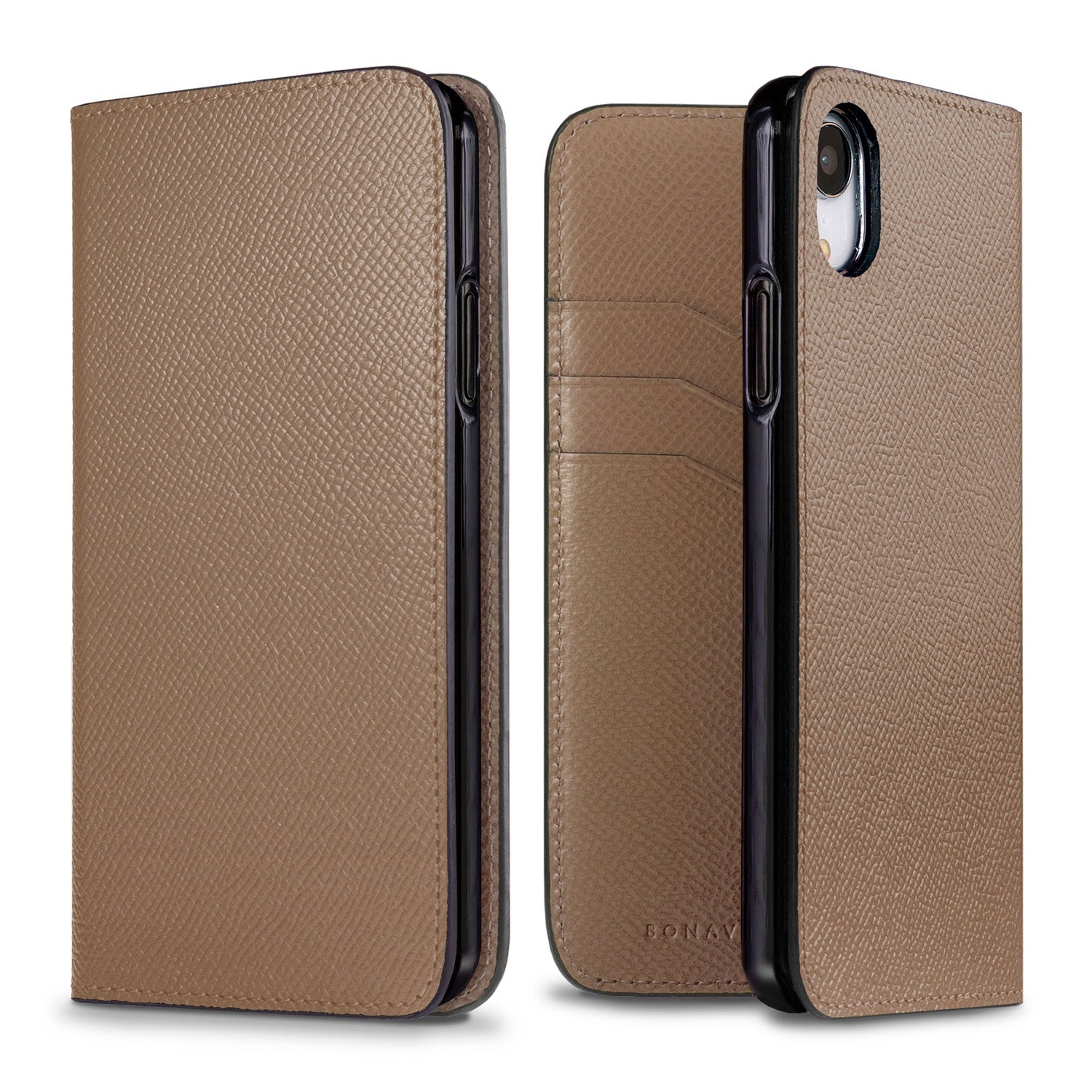 iPhone XR Diary Case Nobile Leather (Etoupe)