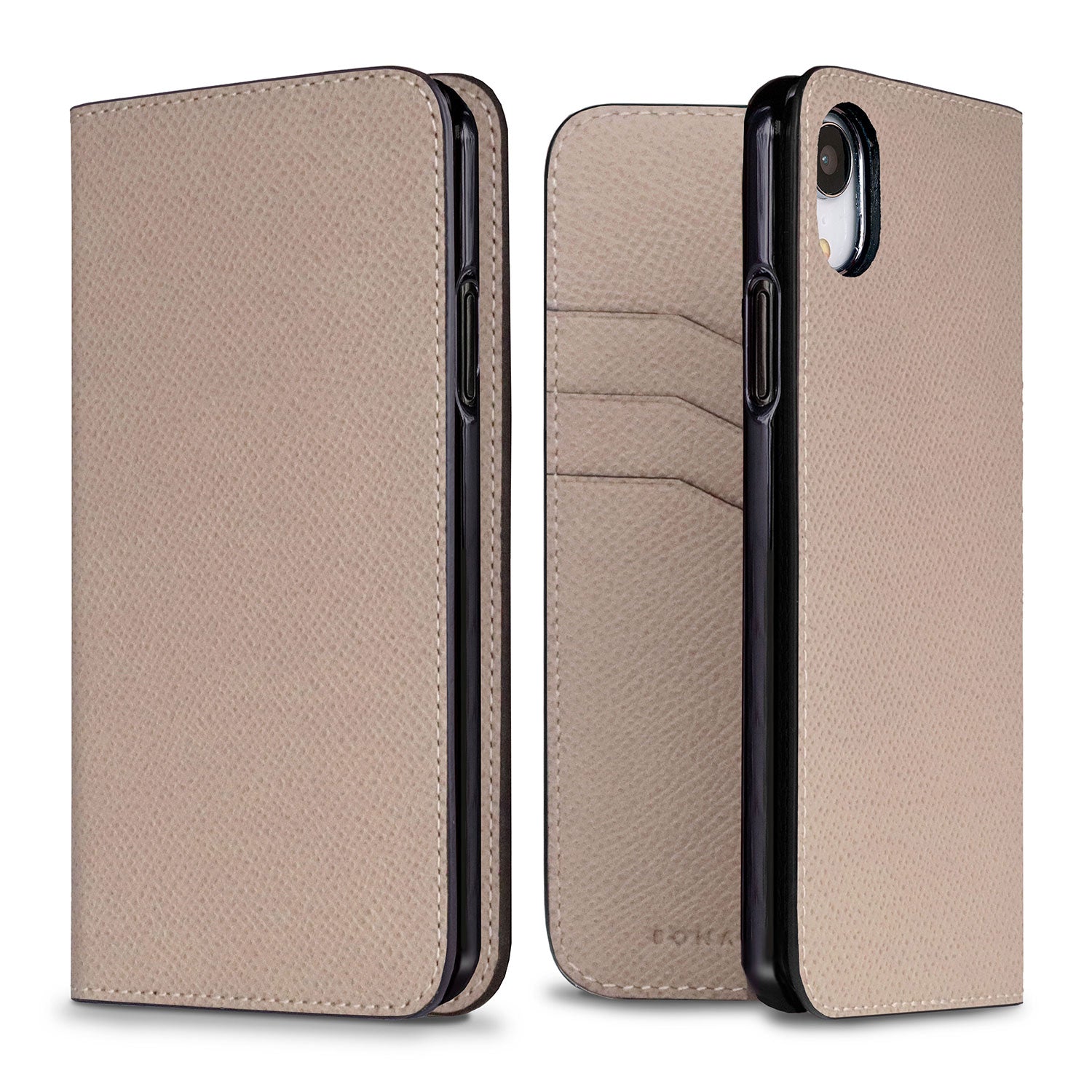 iPhone XR Diary Case Nobile Leather (Greige)