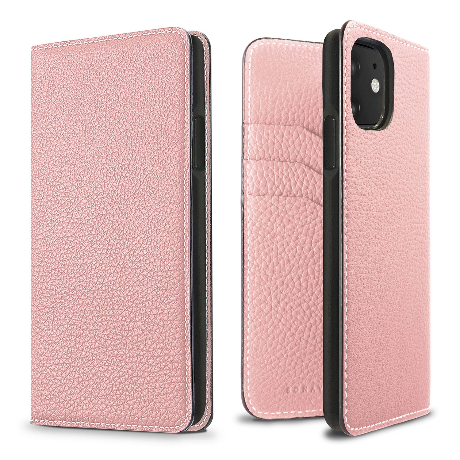 iPhone 11 Diary Case Shrink Leather (Sakura Pink)