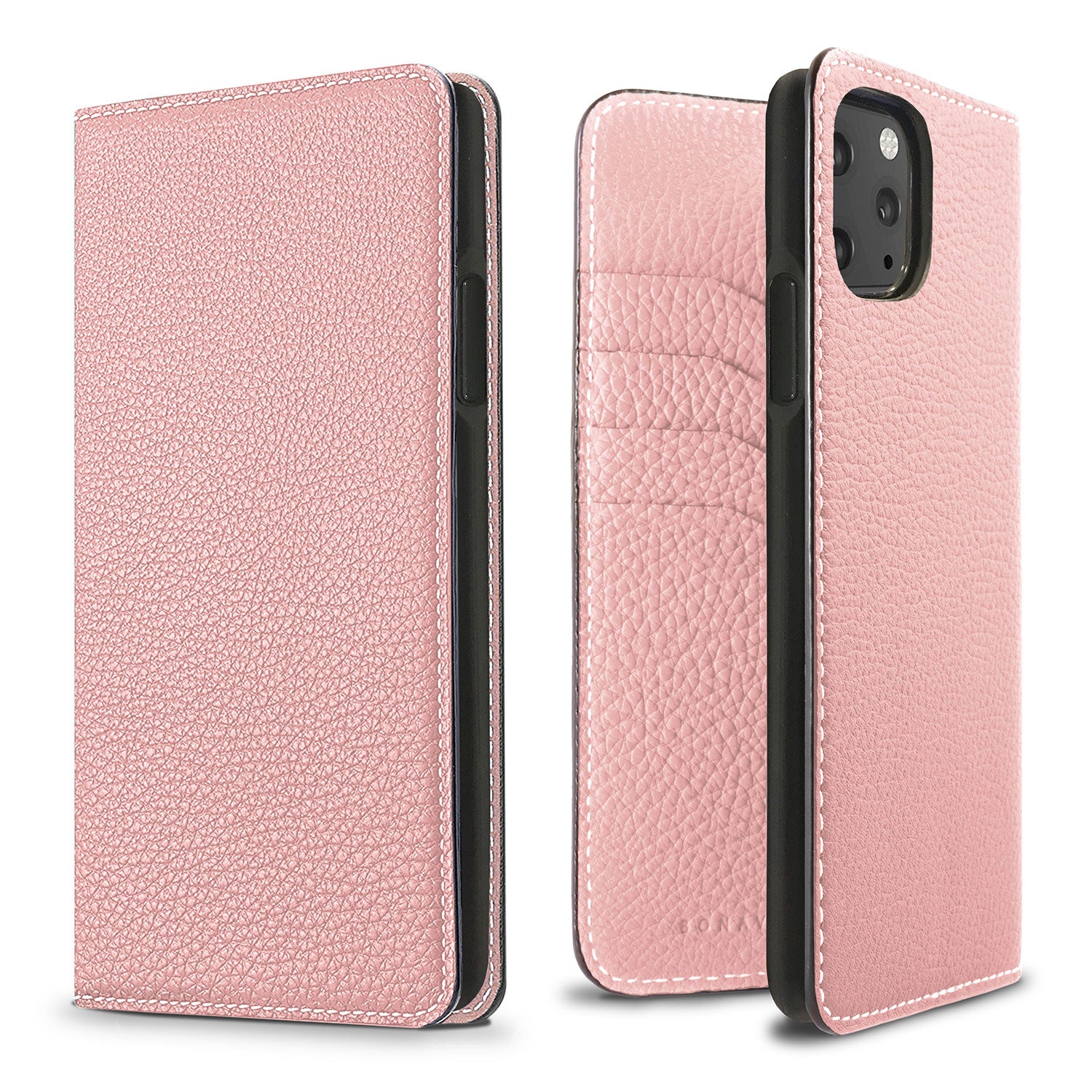 iPhone 11 Pro Max Diary Case Shrink Leather (Sakura Pink)