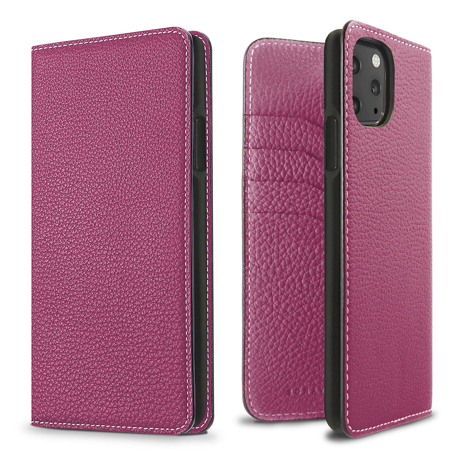 iPhone 11 Pro Max Diary Case Shrink Leather (Anemone Purple)