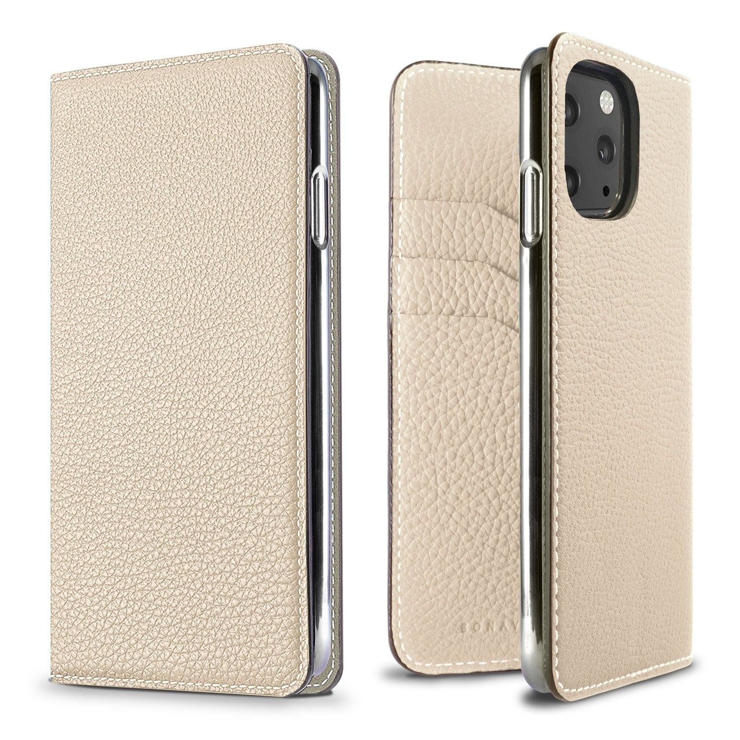 iPhone 11 Pro Diary Case Shrink Leather (Ivory)