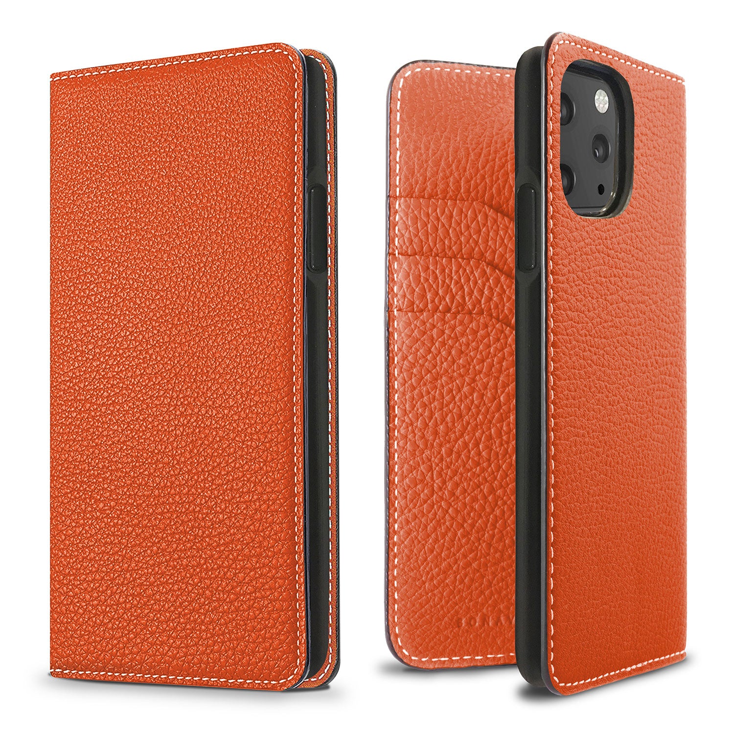 iPhone 11 Pro Diary Case Shrink Leather (Orange)