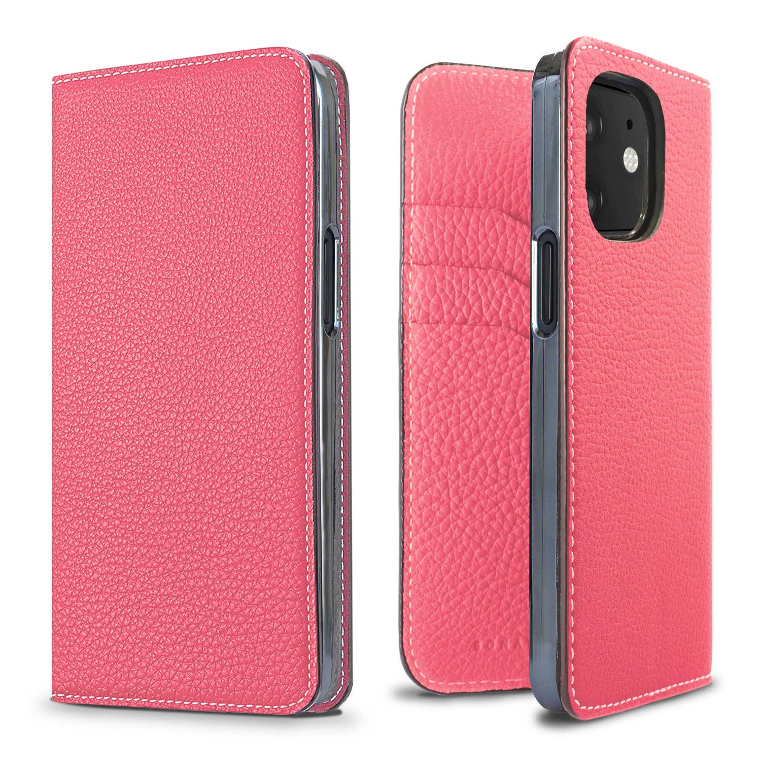 iPhone 12 mini Diary Case Shrink Leather (Azalee Pink)