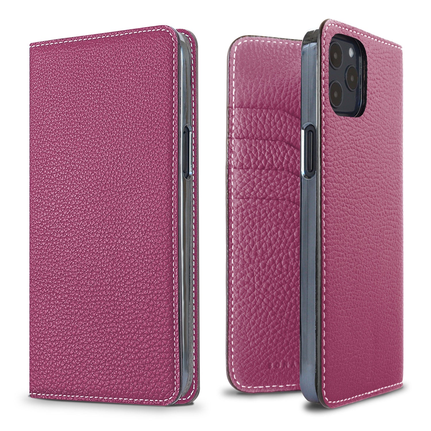 iPhone 12 Pro Max Diary Case Shrink Leather (Anemone Purple)