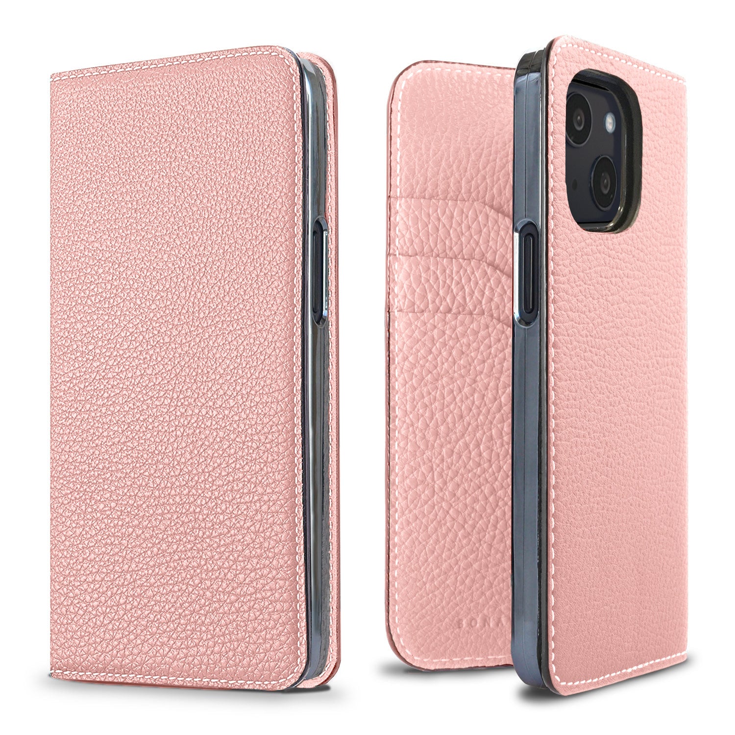 iPhone 13 mini Diary Case Shrink Leather (Sakura Pink)