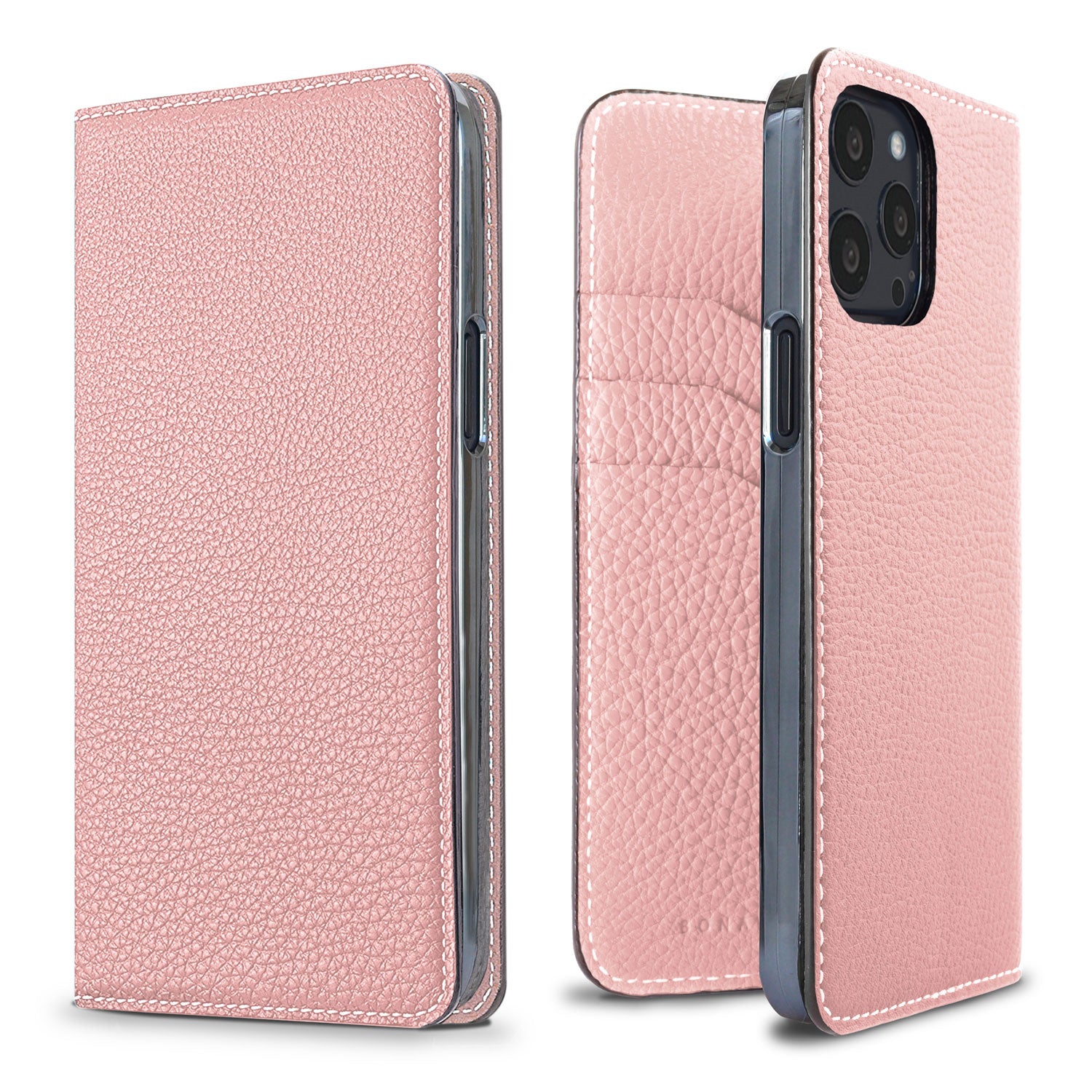 iPhone 13 Pro Diary Case Shrink Leather (Sakura Pink)