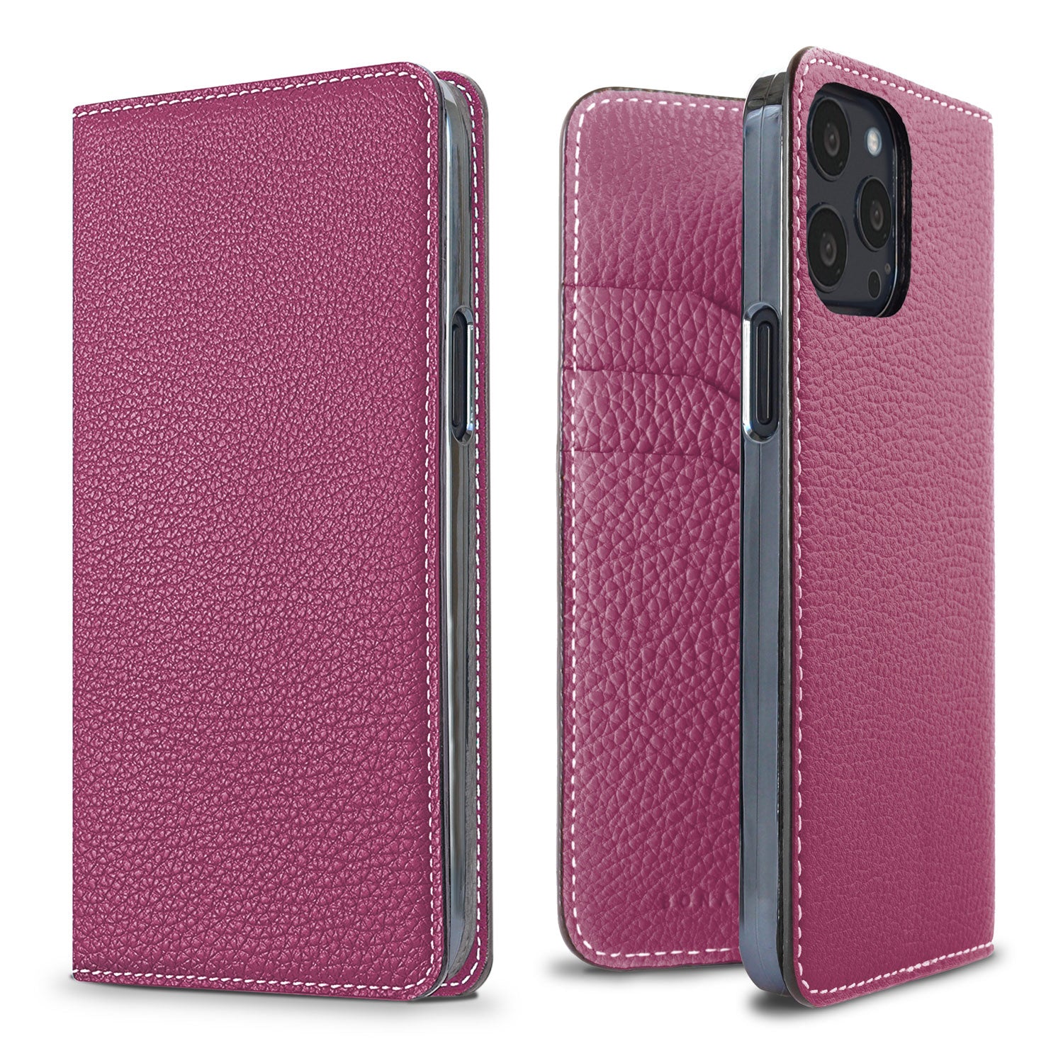 iPhone 13 Pro Diary Case Shrink Leather (Anemone Purple)