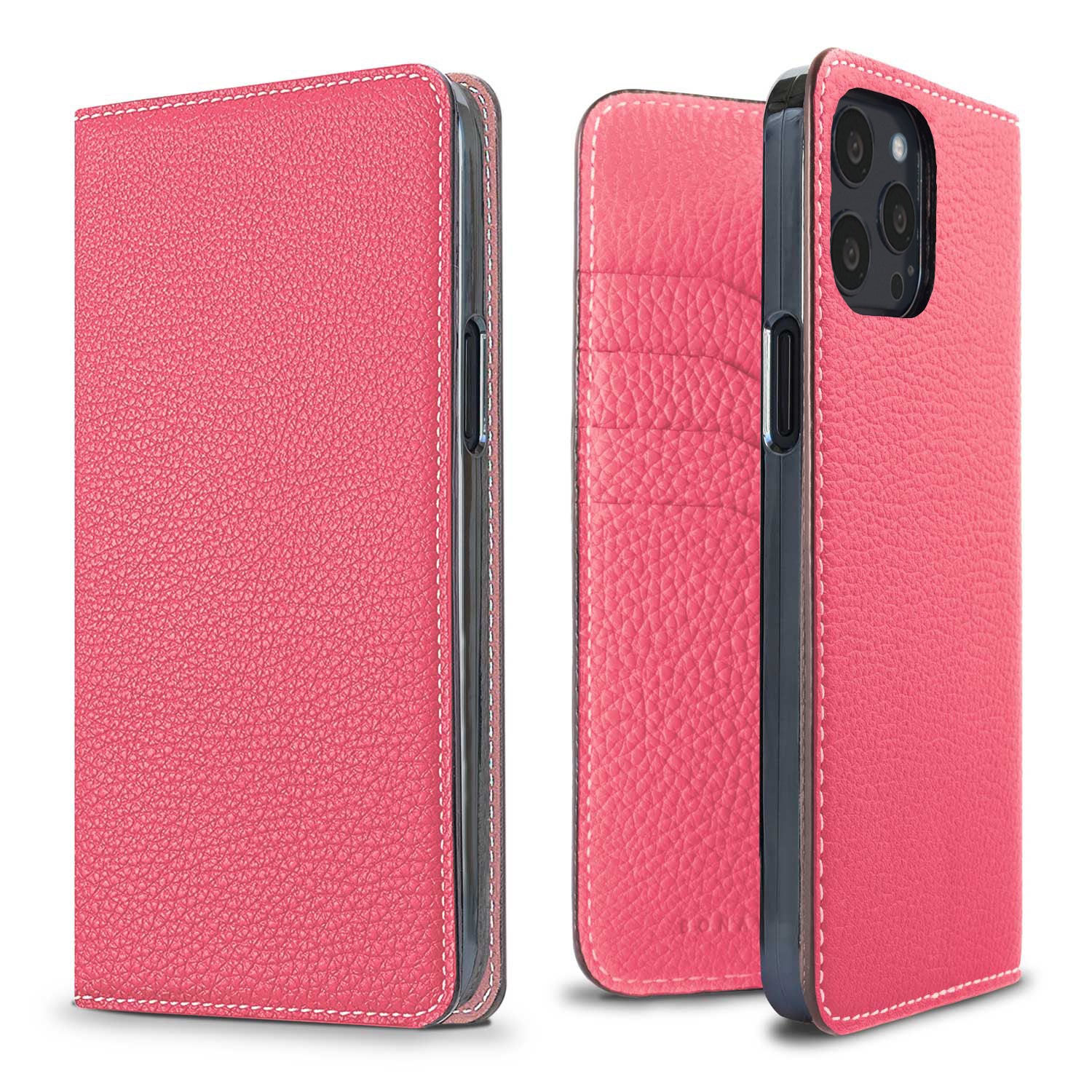 iPhone 13 Pro Max Diary Case Shrink Leather (Azalee Pink)