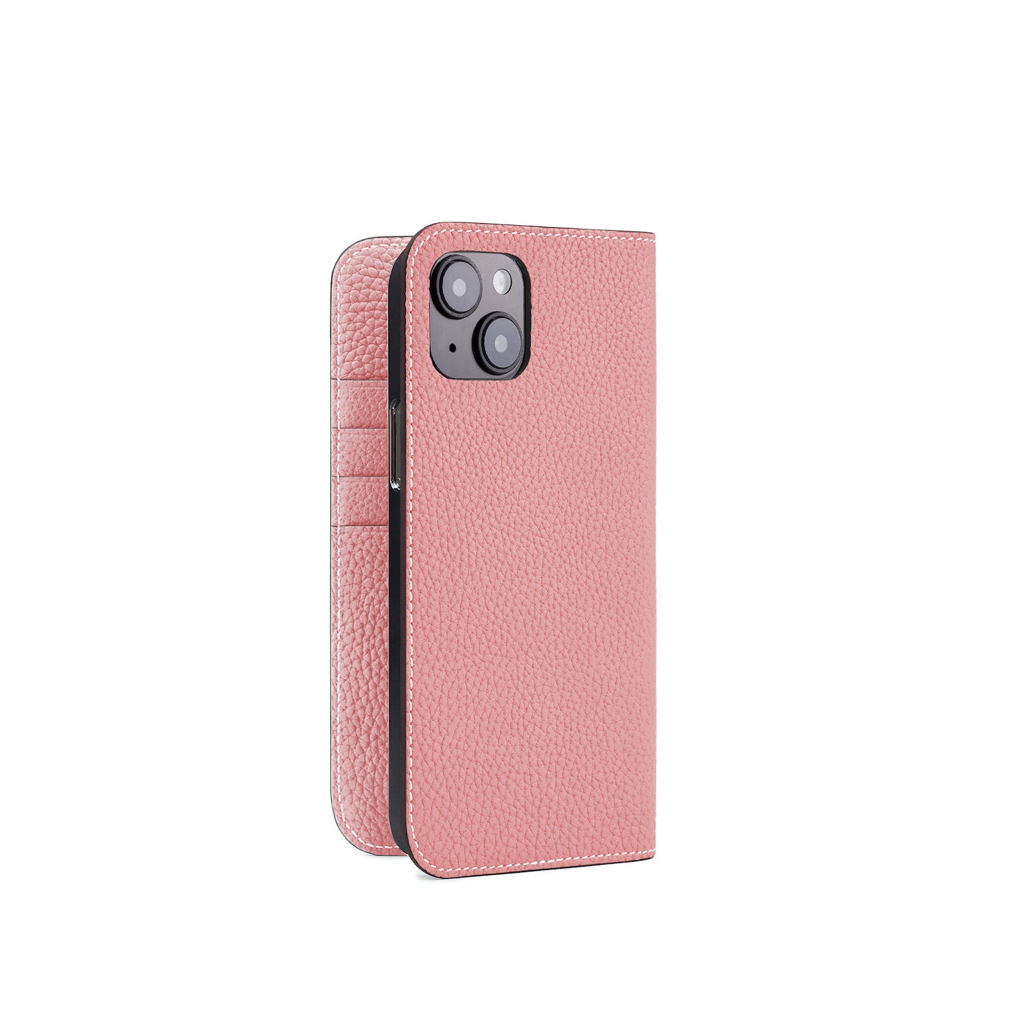 iPhone 14 Plus Diary Case Shrink Leather (Coral Pink)