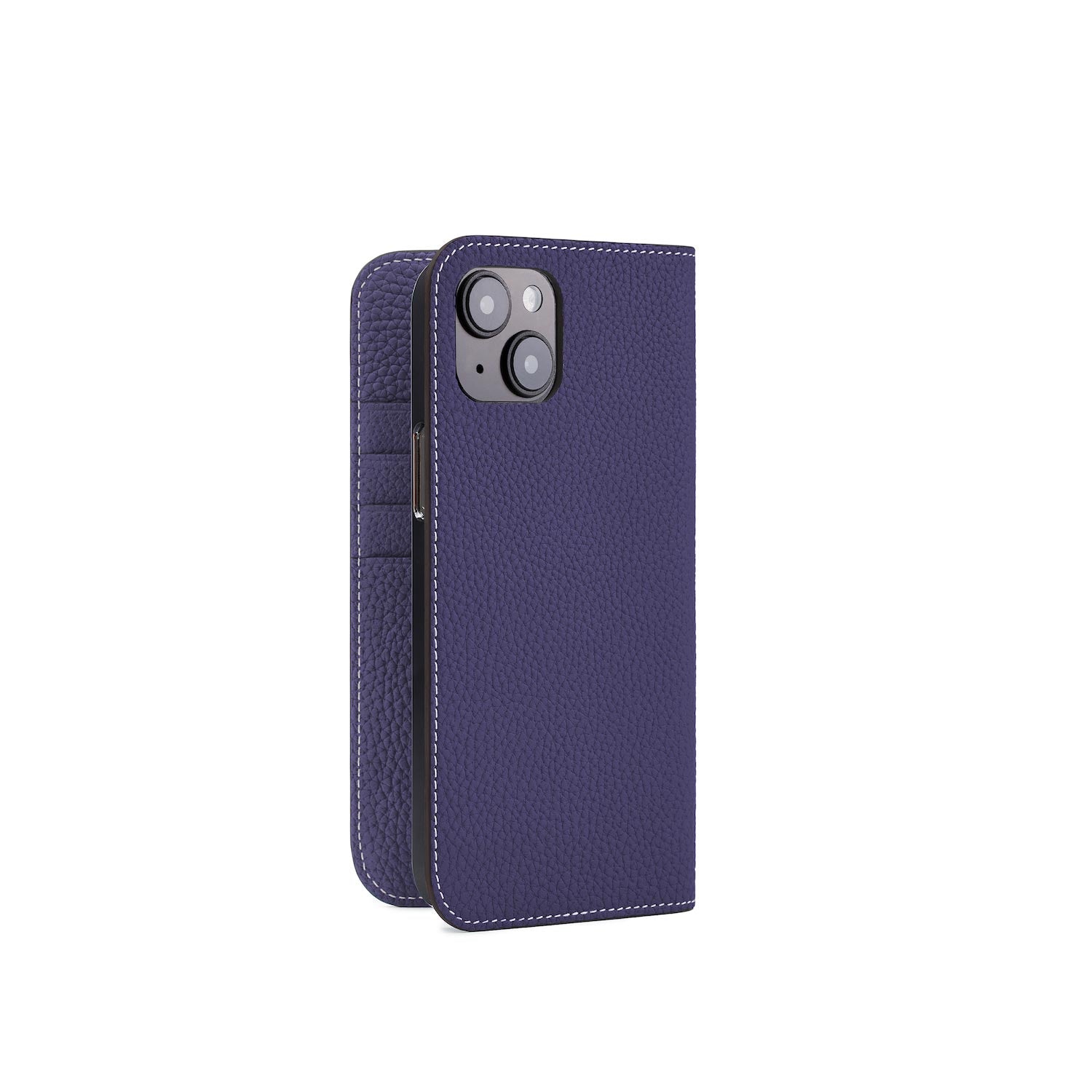 iPhone 14 Plus Diary Case Shrink Leather (Indigo Blue)