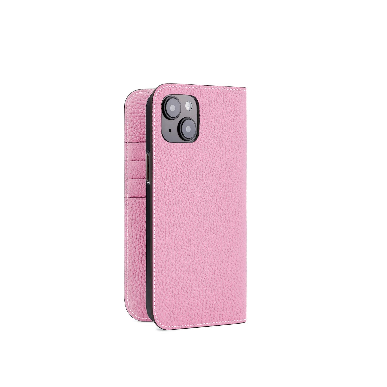 iPhone 14 Plus Diary Case Shrink Leather (Taffy Pink)