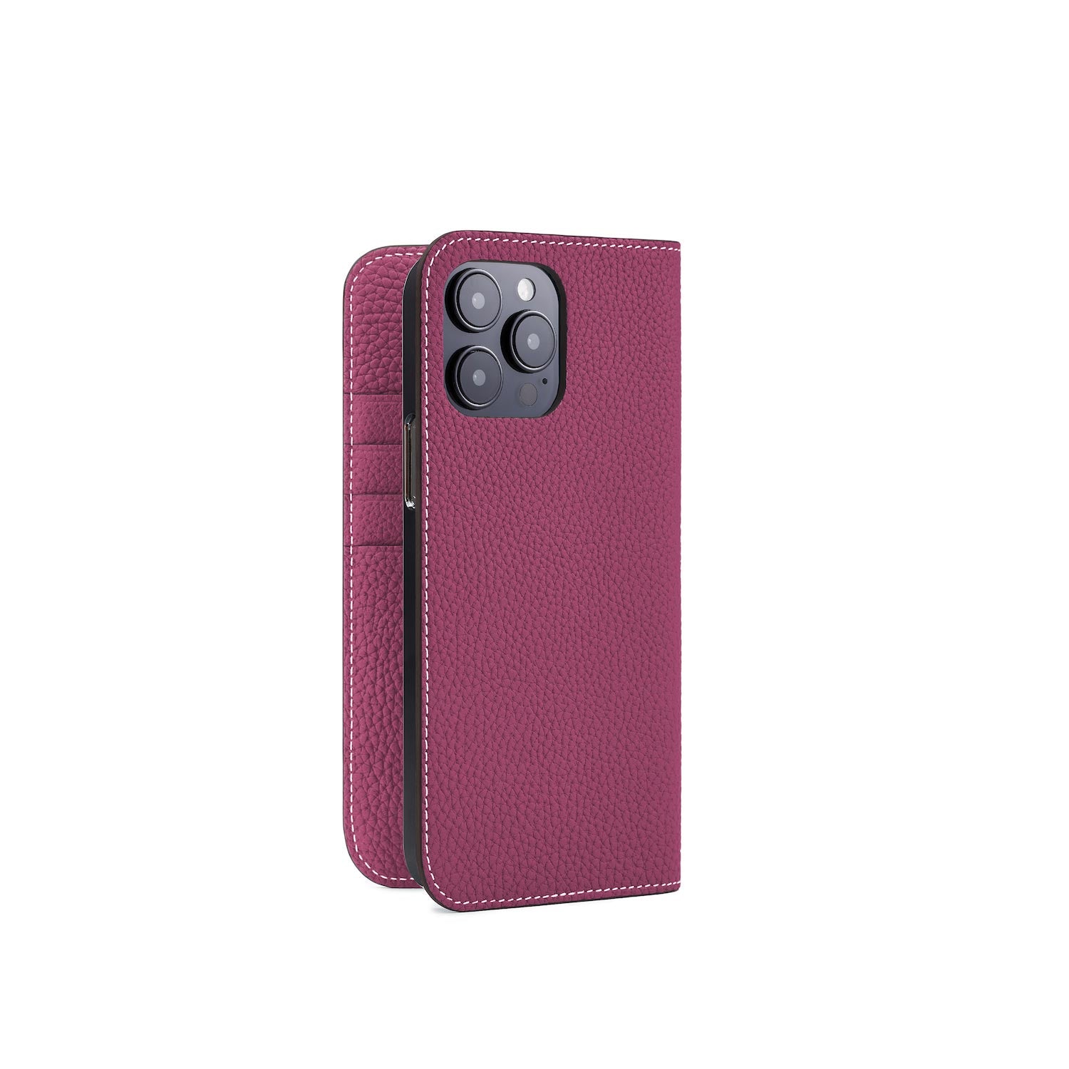 iPhone 14 Pro Max Diary Case Shrink Leather (Anemone Purple)