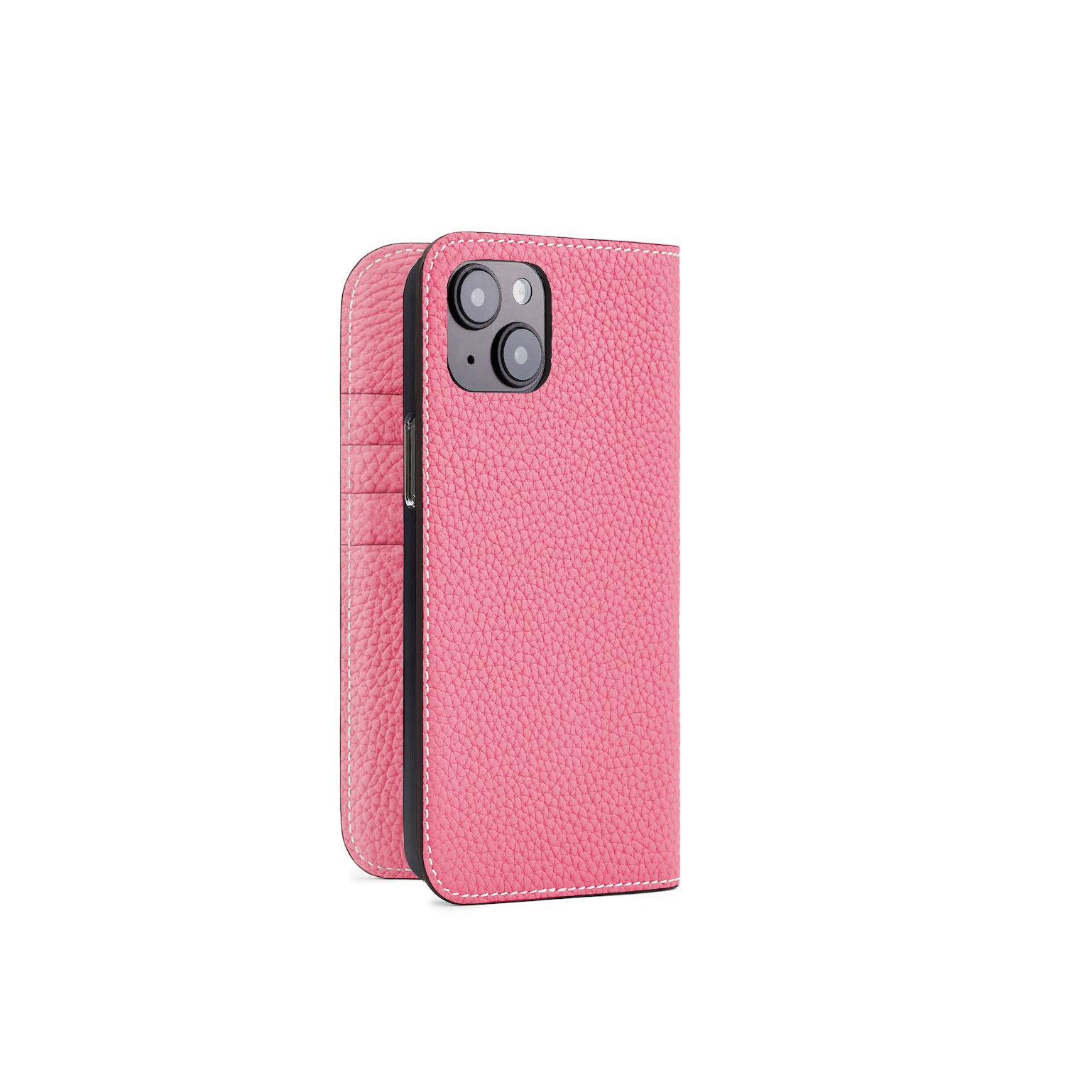 iPhone 15 Plus Diary Case Shrink Leather (Azalee Pink)