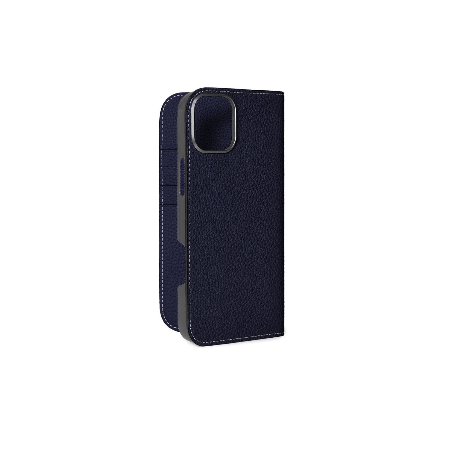 iPhone 16 Plus Diary Case Shrink Leather (Navy)