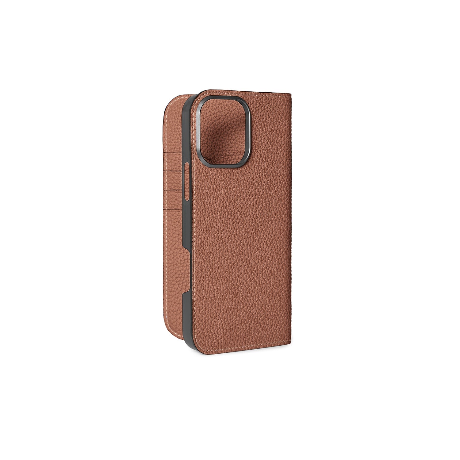 iPhone 16 Pro Max Diary Case Shrink Leather (Camel)