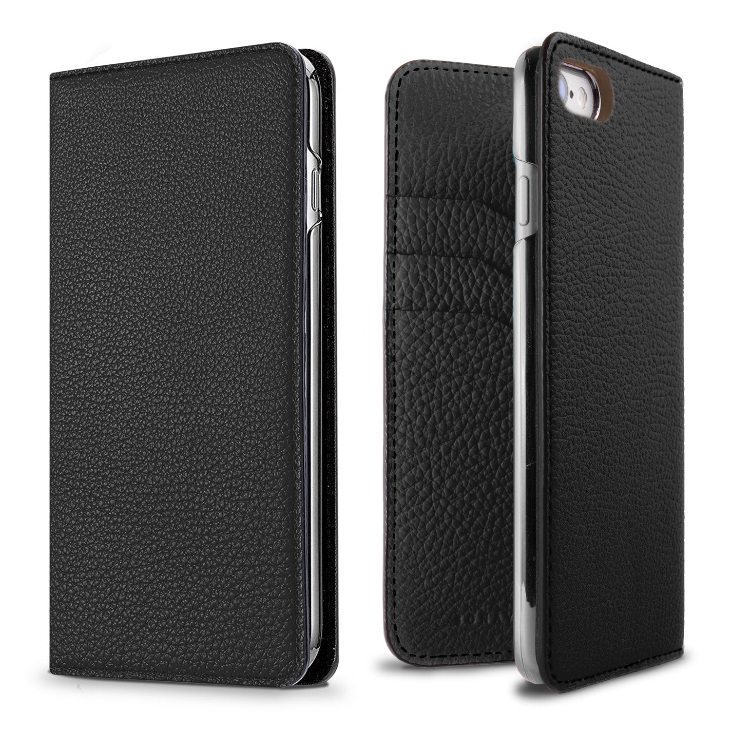 iPhone SE / 8 / 7 / 6s / 6 Diary Case Shrink Leather (Black)
