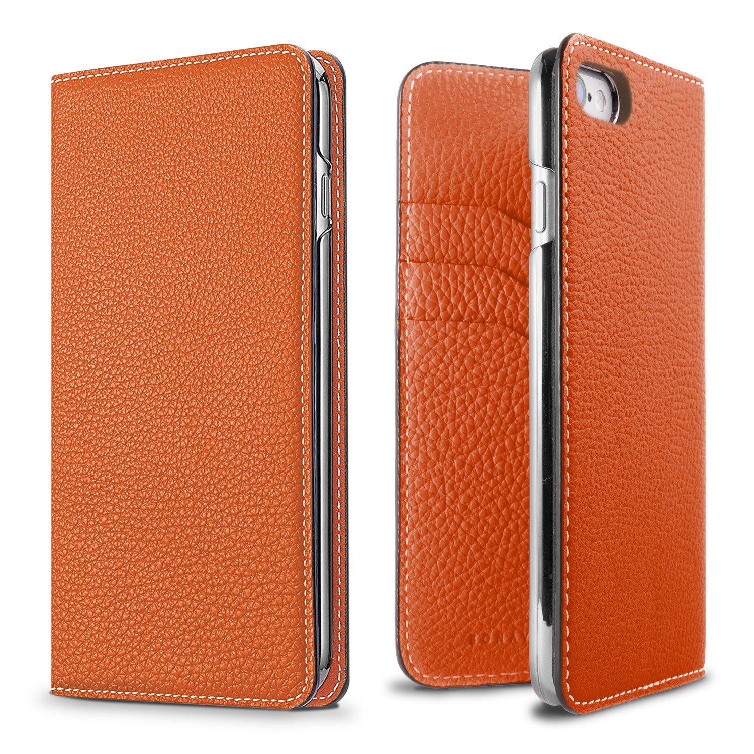 iPhone SE / 8 / 7 / 6s / 6 Diary Case Shrink Leather (Orange)