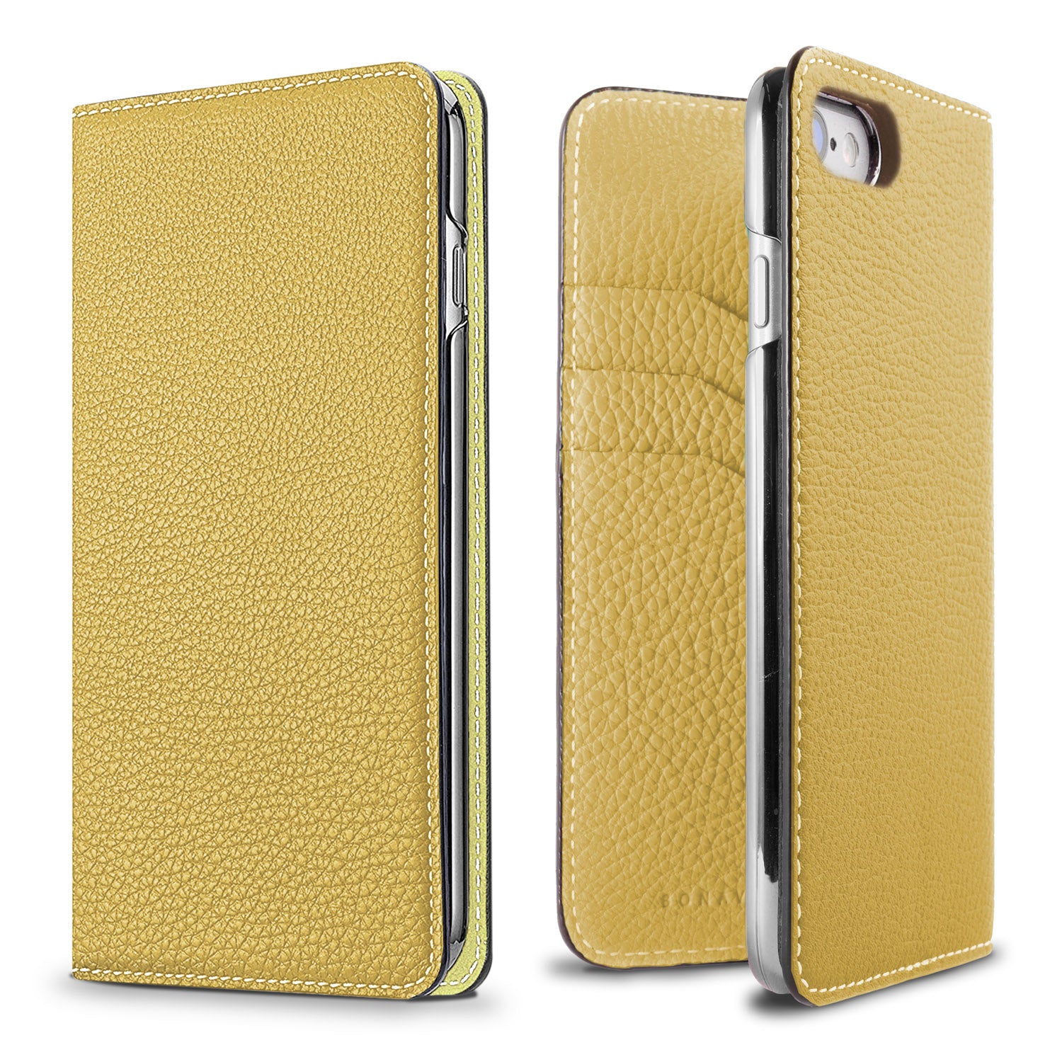 iPhone SE / 8 / 7 / 6s / 6 Diary Case Shrink Leather (Yellow)