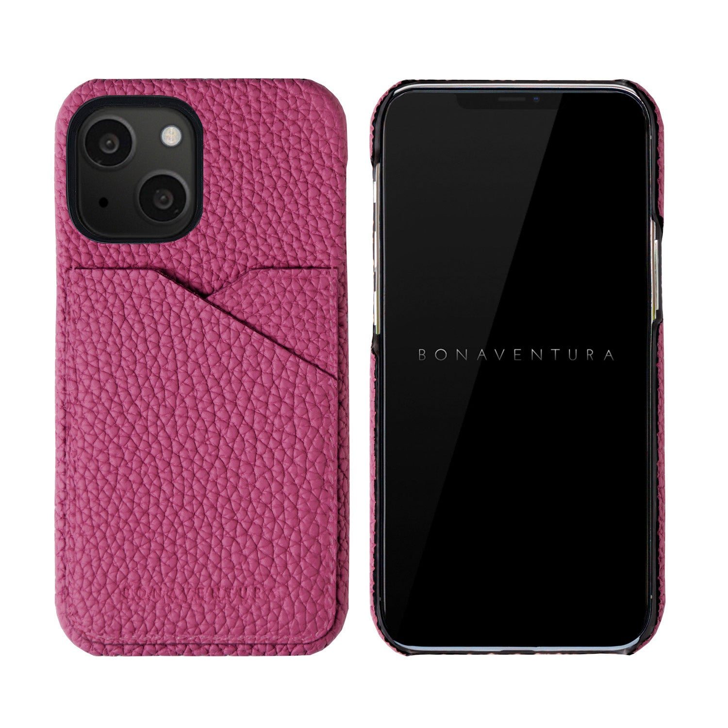 iPhone 13 mini Back Cover Case Shrink Leather (Anemone Purple)