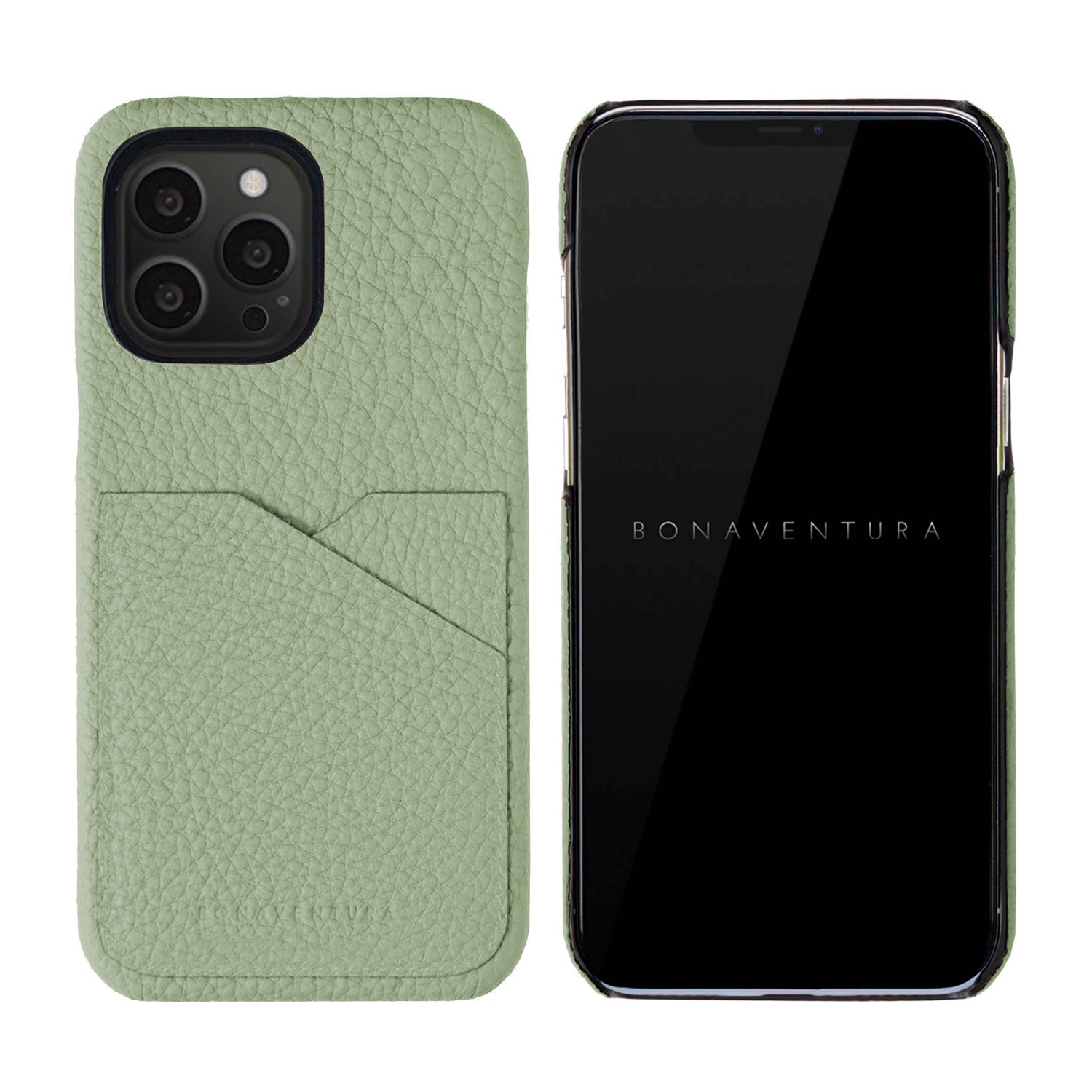 iPhone 13 Pro Back Cover Case Shrink Leather (Atmos Green)